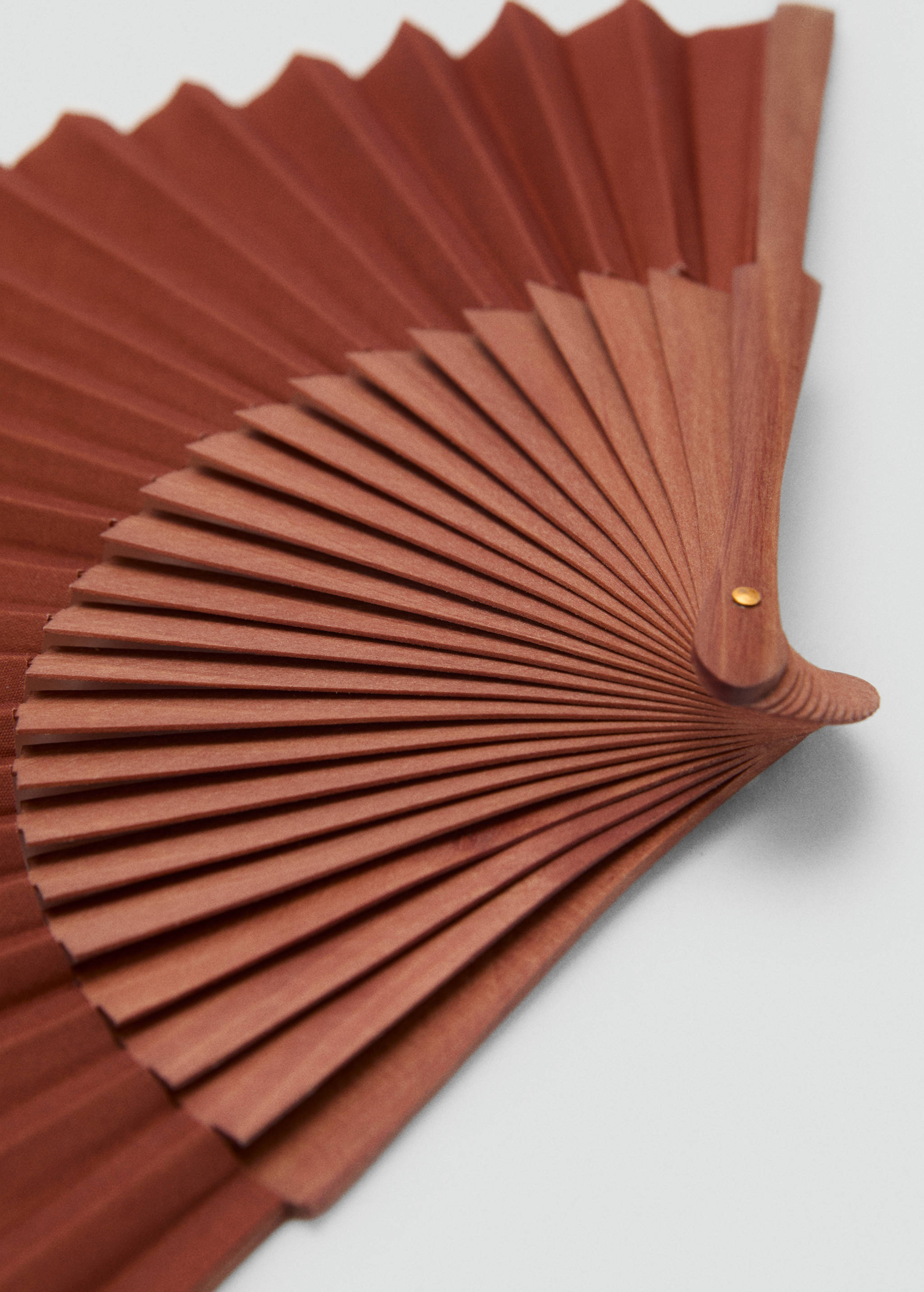 Smooth wooden fan - Details of the article 1
