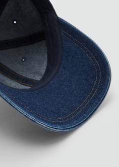 Denim cap with visor — Medium Blue 4