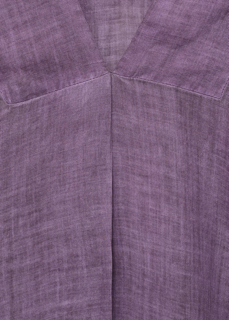 Ramie caftan with overdyed design — Plum