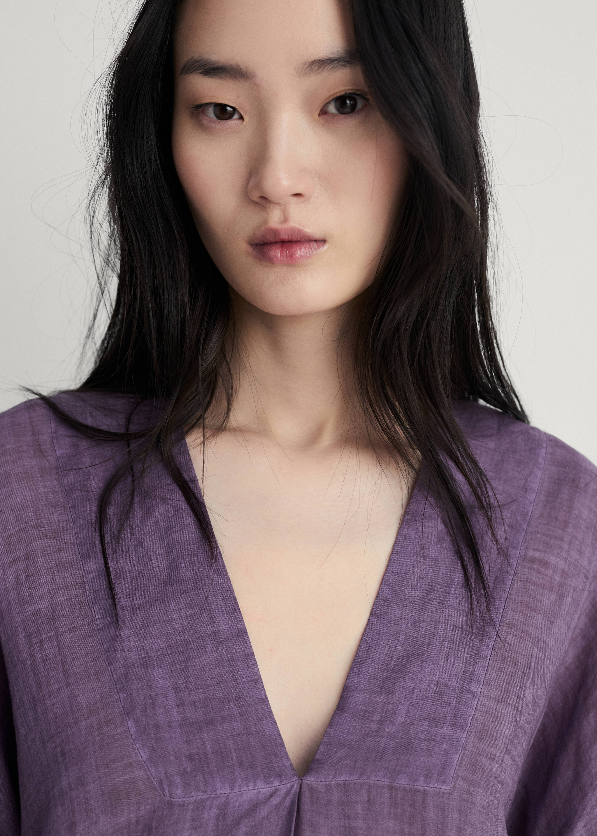 Mango Overdyed tasarım rami kaftan görsel 8