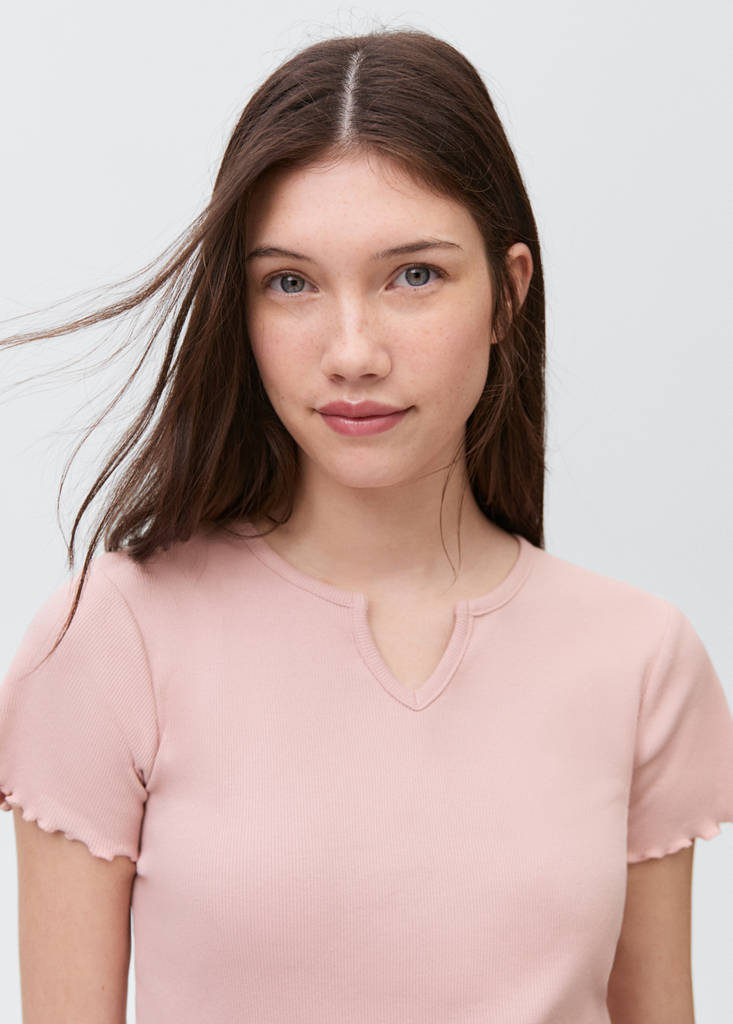 Short ribbed pyjama — Pastel Pink
