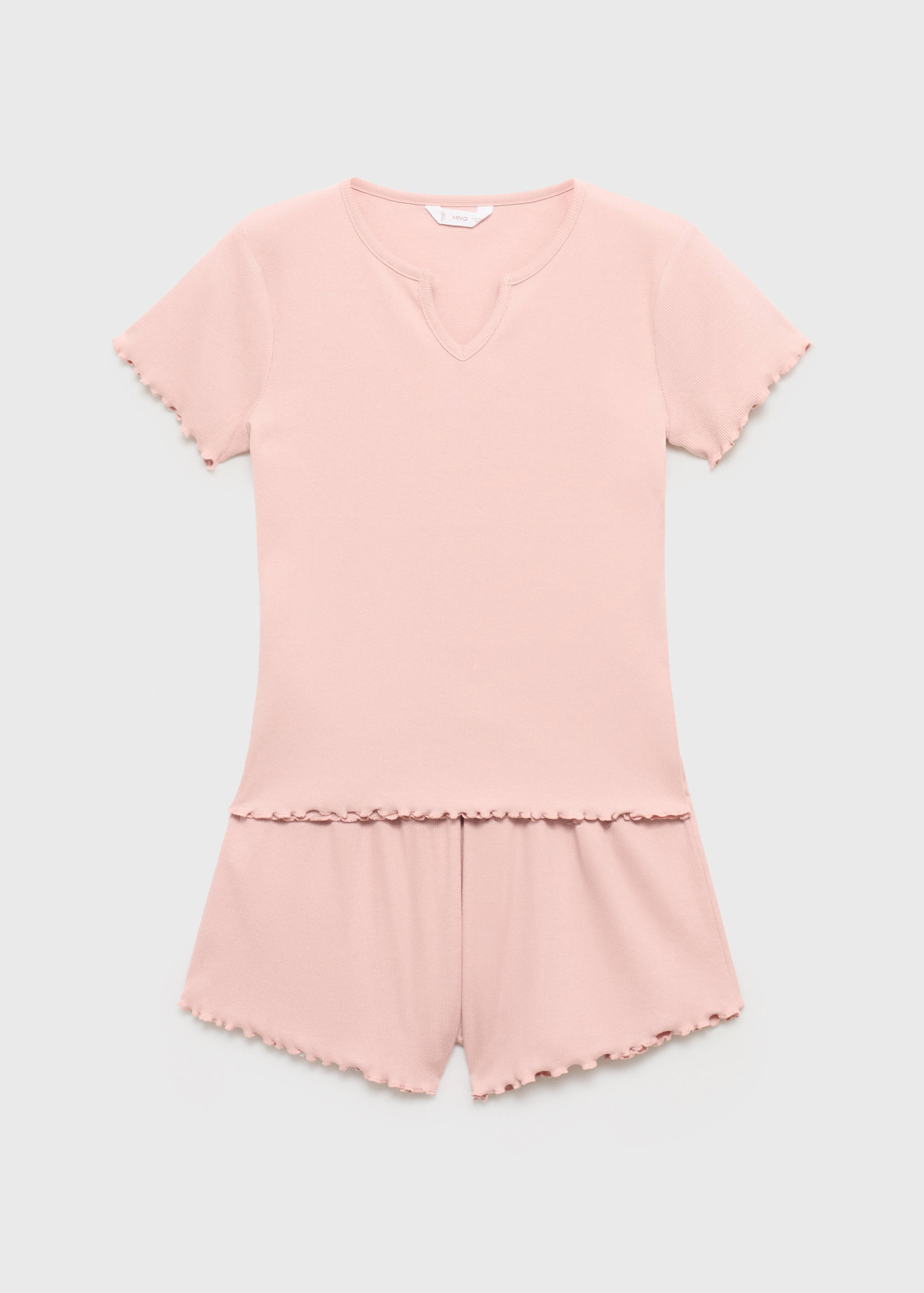 Short ribbed pyjama - Article without model