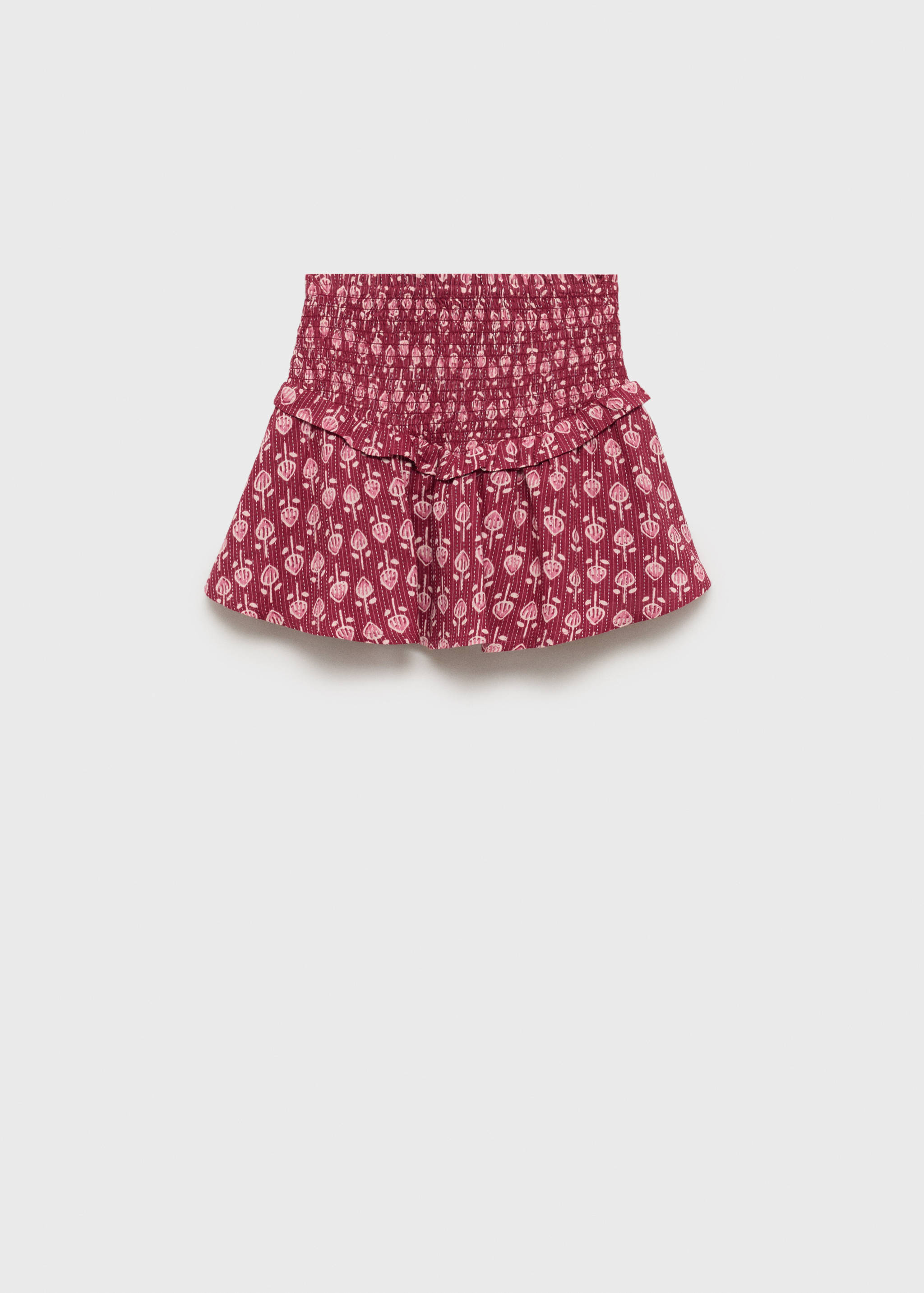 Ruffled gathered mini skirt - Article without model
