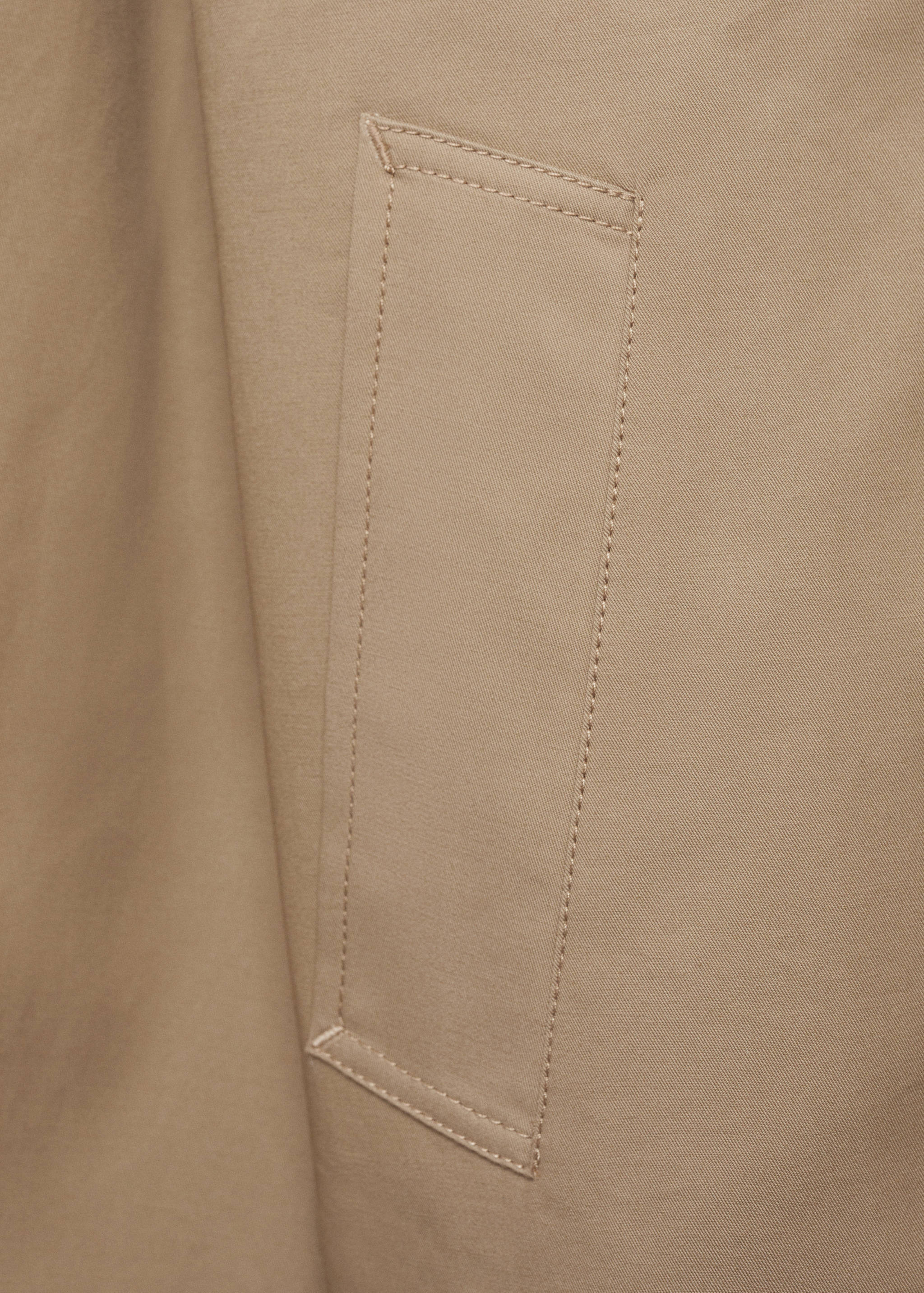 Casaco de algodão reto com botões - Pormenor do artigo 0