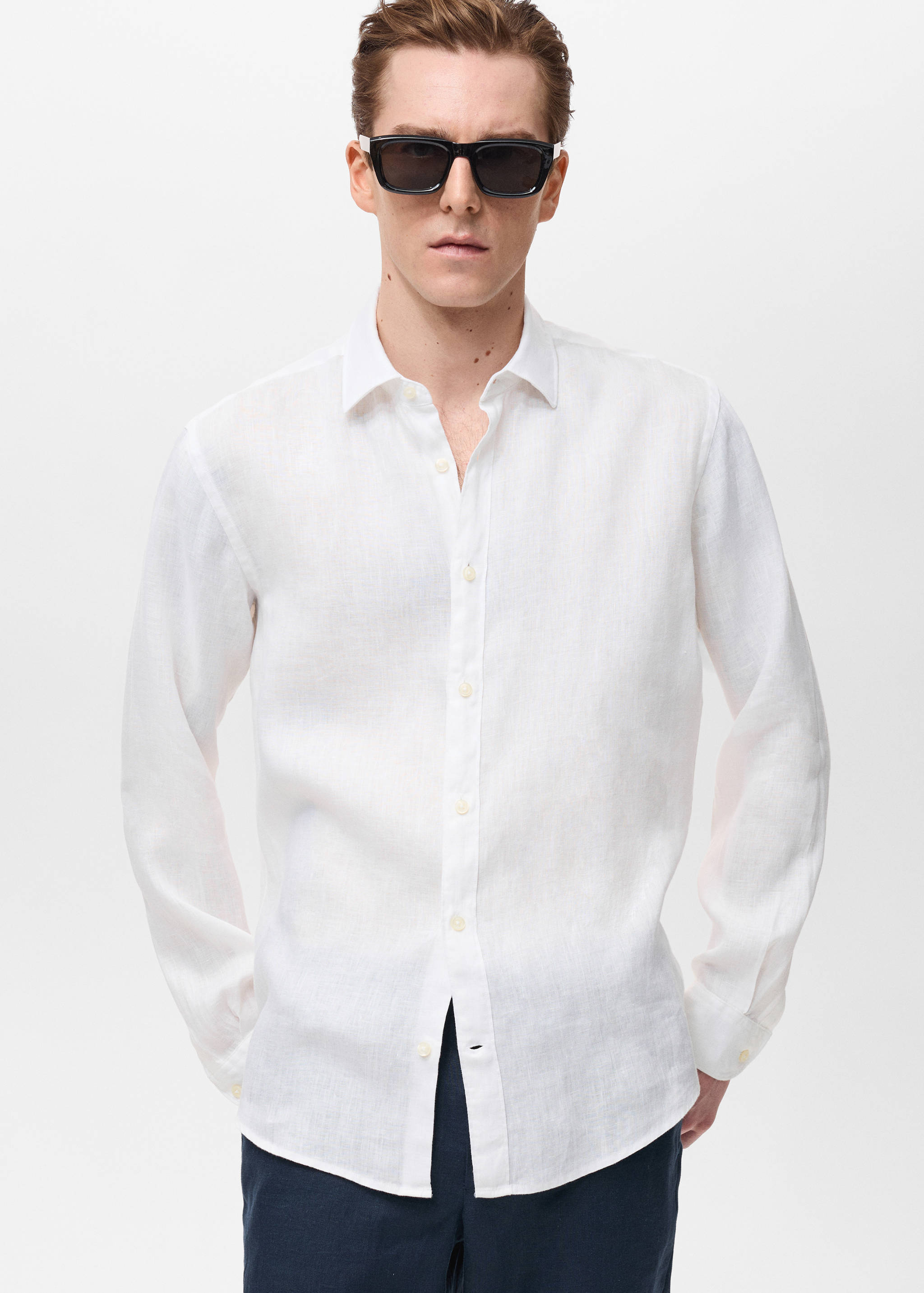 Linen 100% shirt - Medium plane