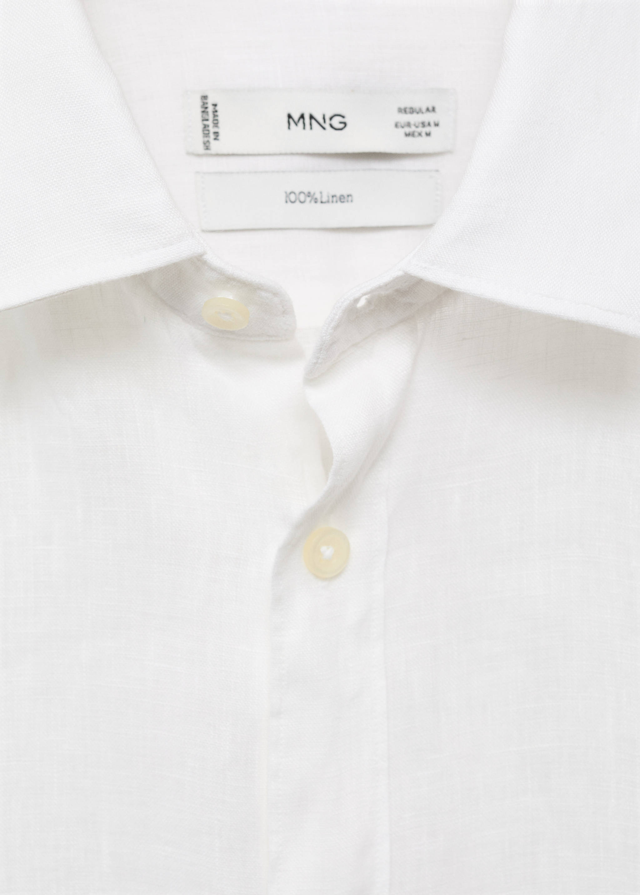 Linen 100% shirt - Details of the article 8