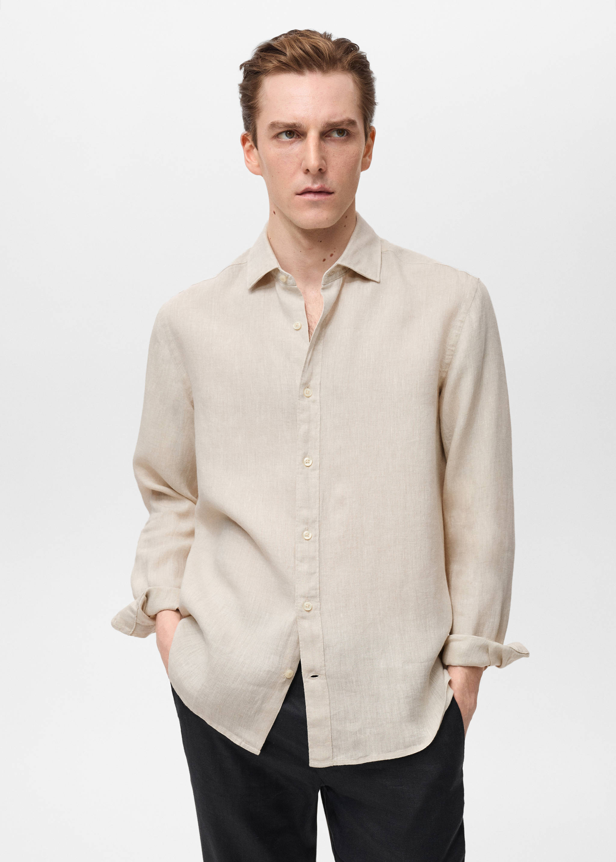 Linen 100% shirt - Medium plane