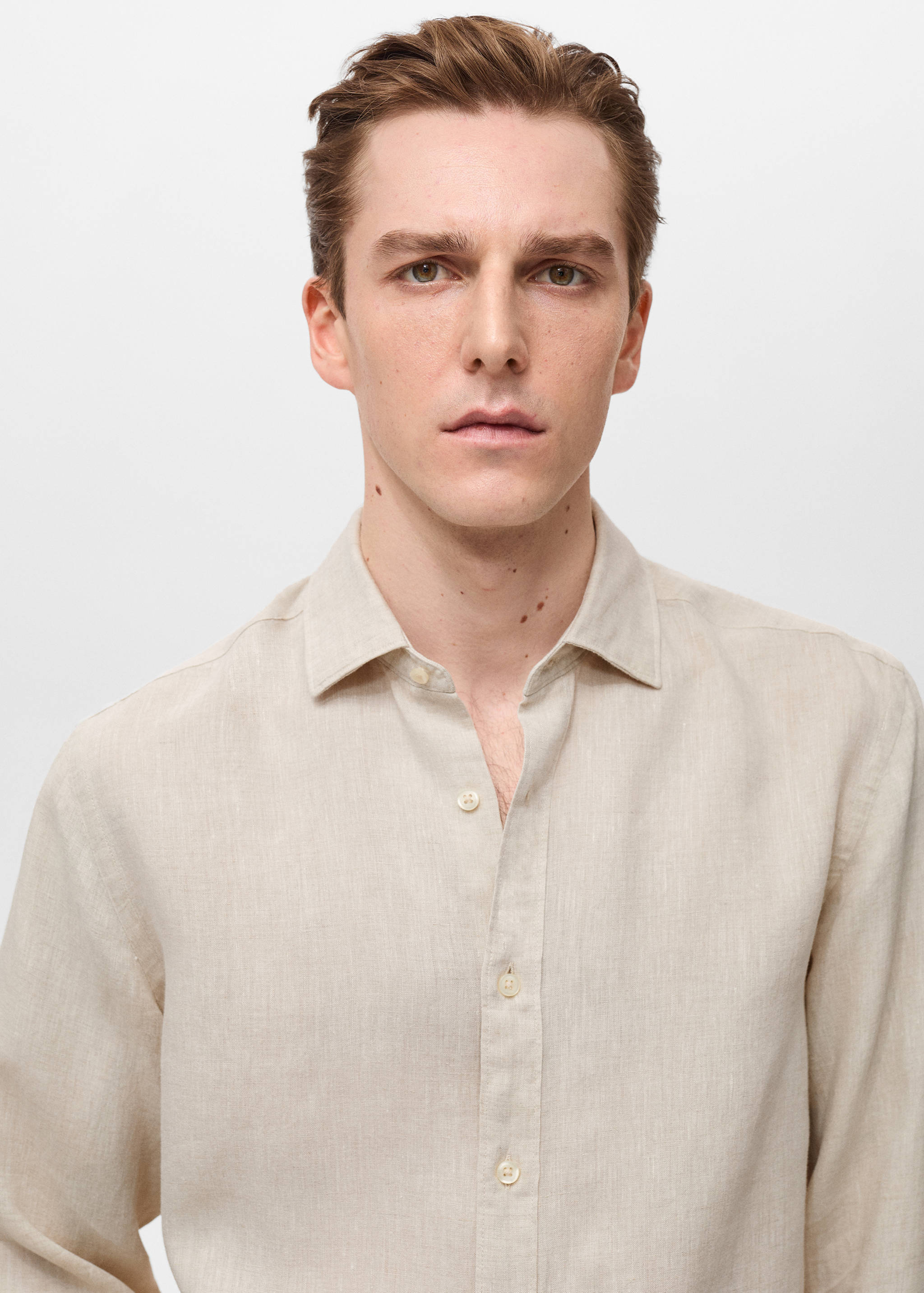 Linen 100% shirt - Details of the article 1