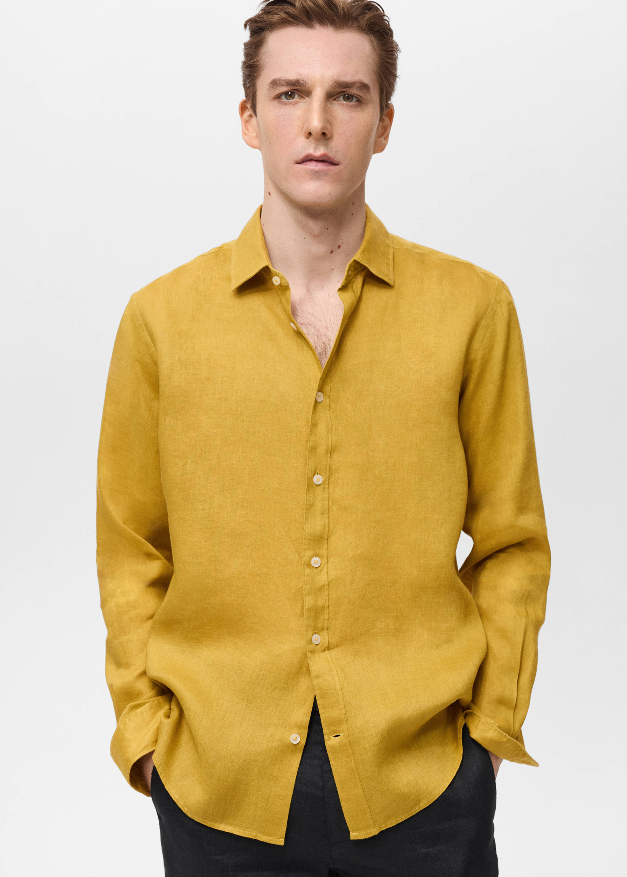 Linen 100% shirt - Medium plane