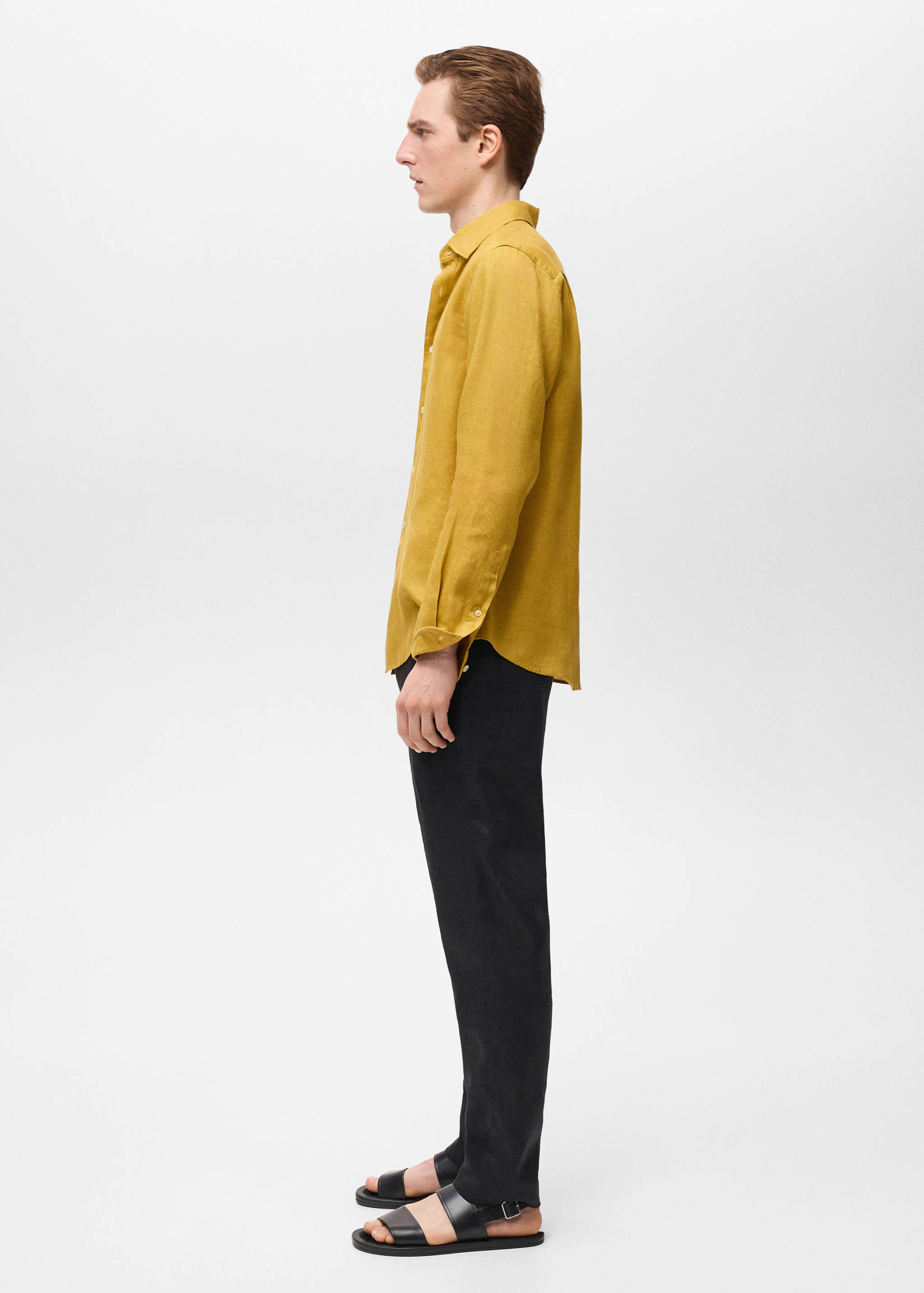 Linen 100% shirt - Details of the article 2