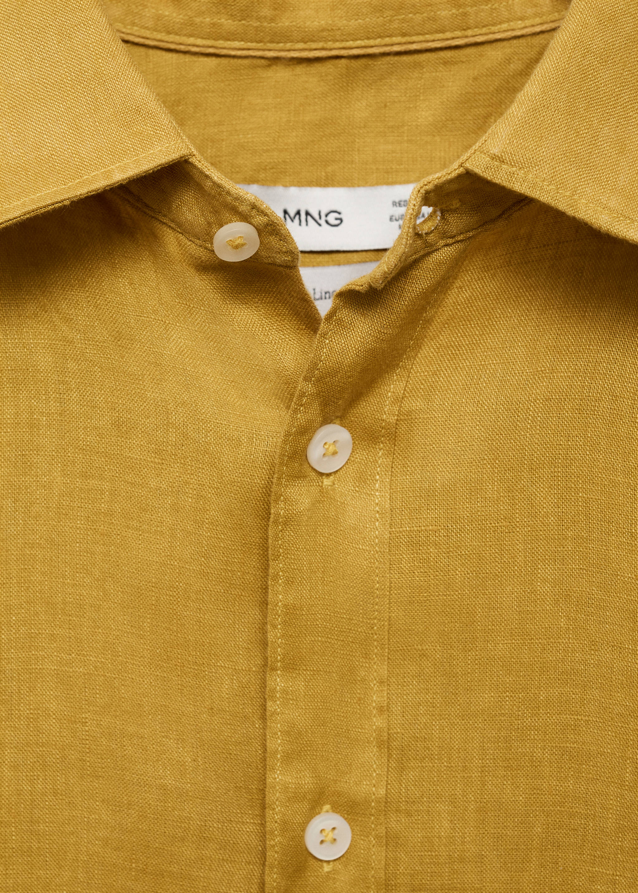 Linen 100% shirt - Details of the article 8