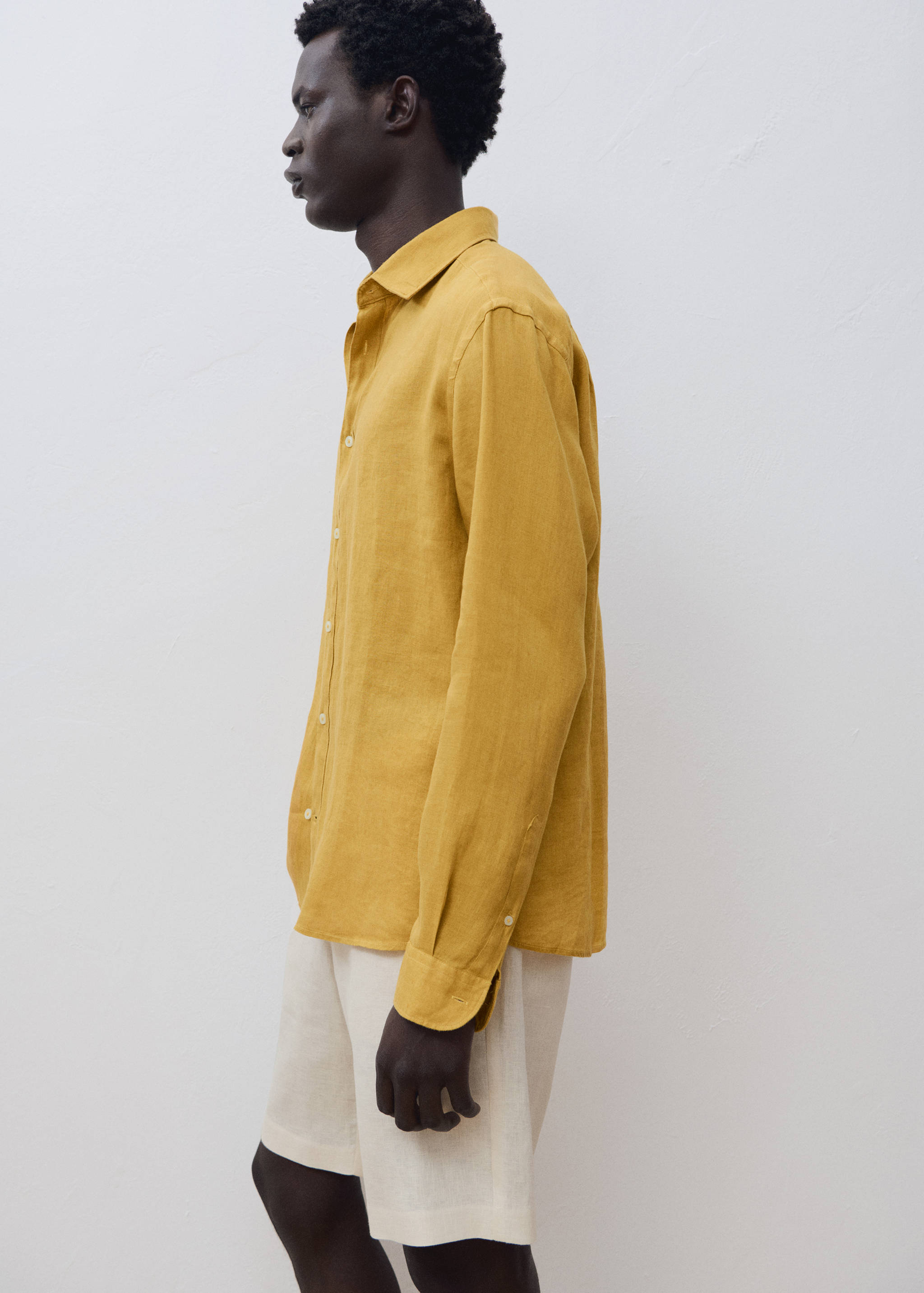 Linen 100% shirt - Details of the article 3