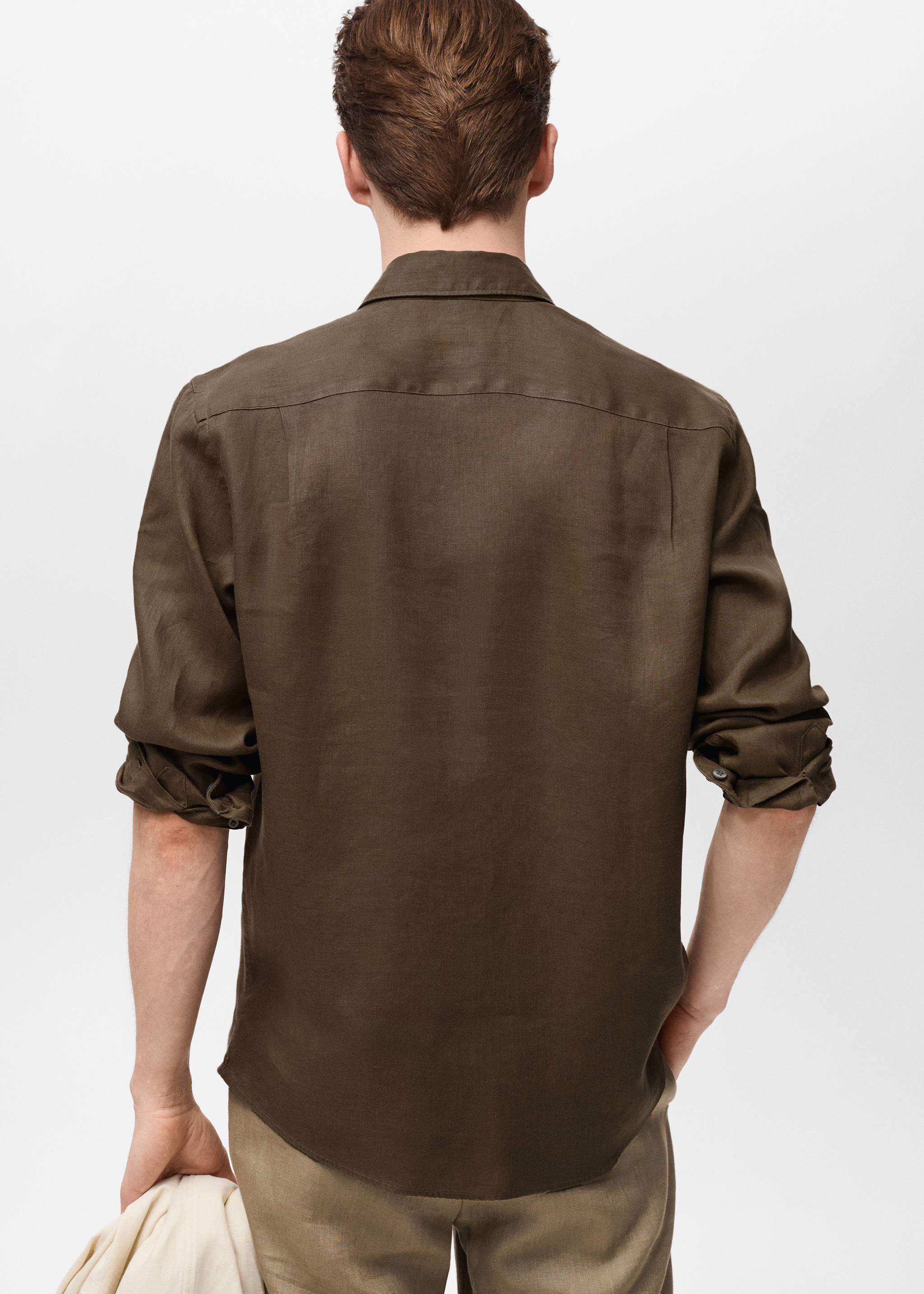 Linen 100% shirt - Reverse of the article
