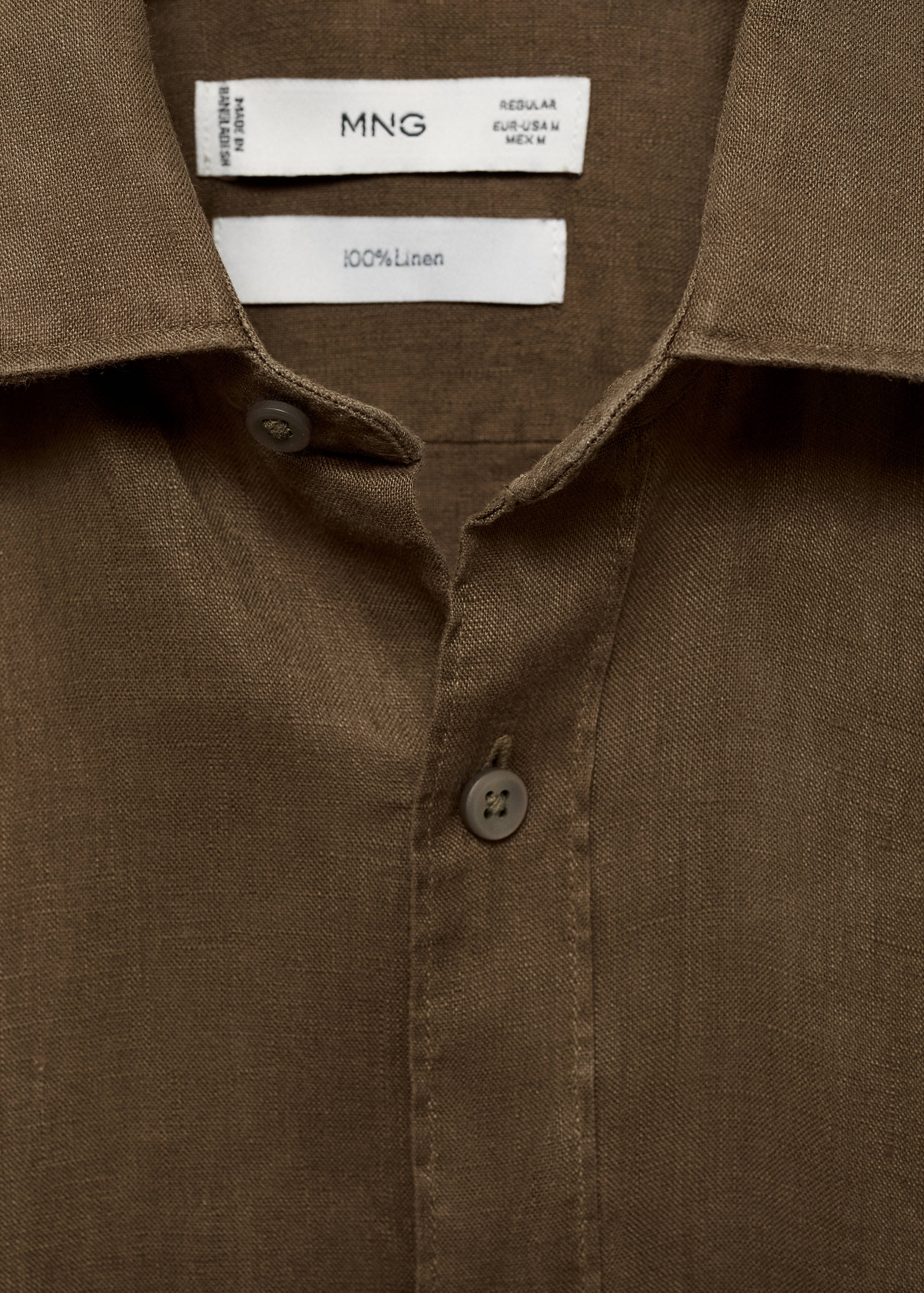 Linen 100% shirt - Details of the article 8
