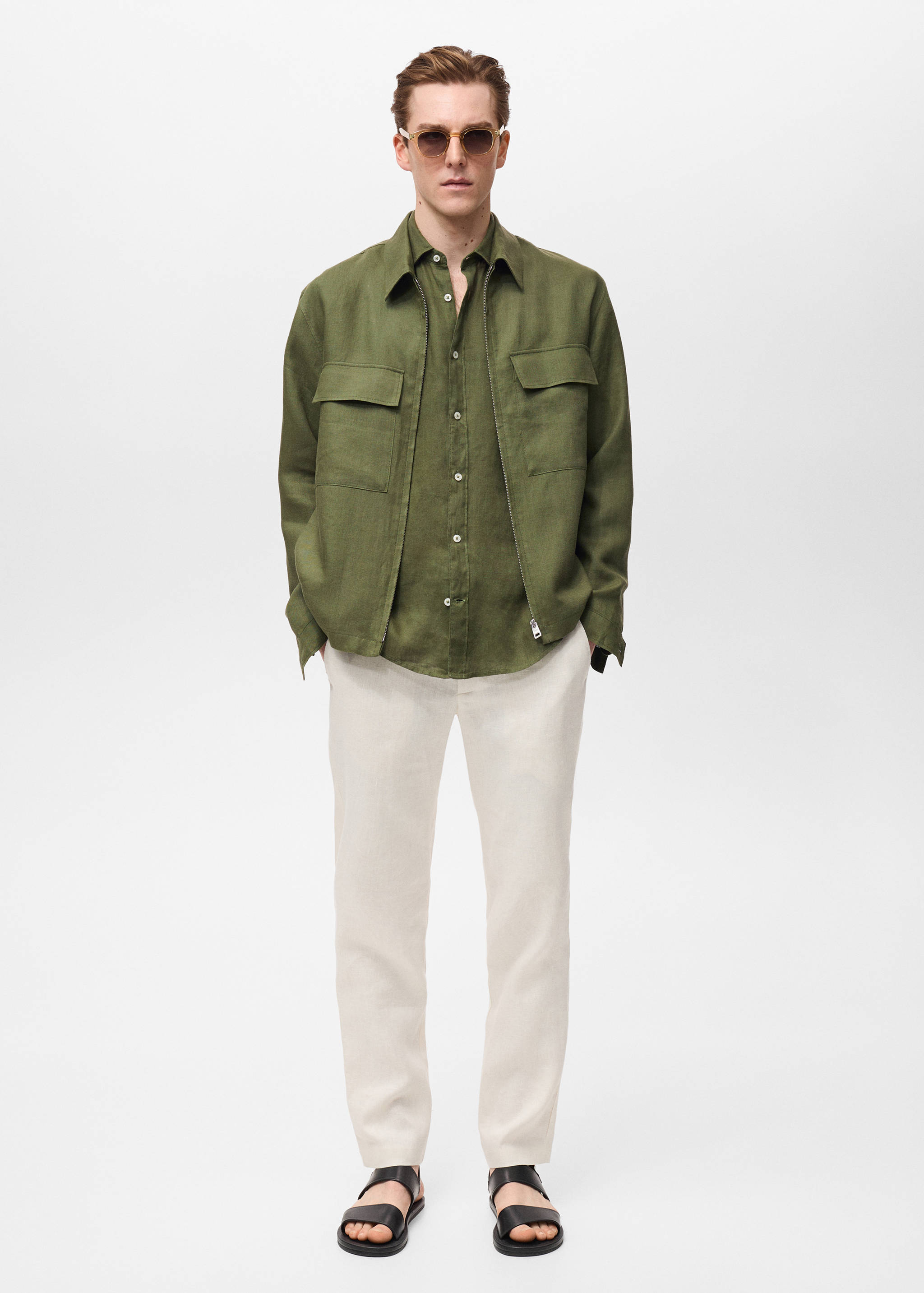 Linen 100% shirt - General plane