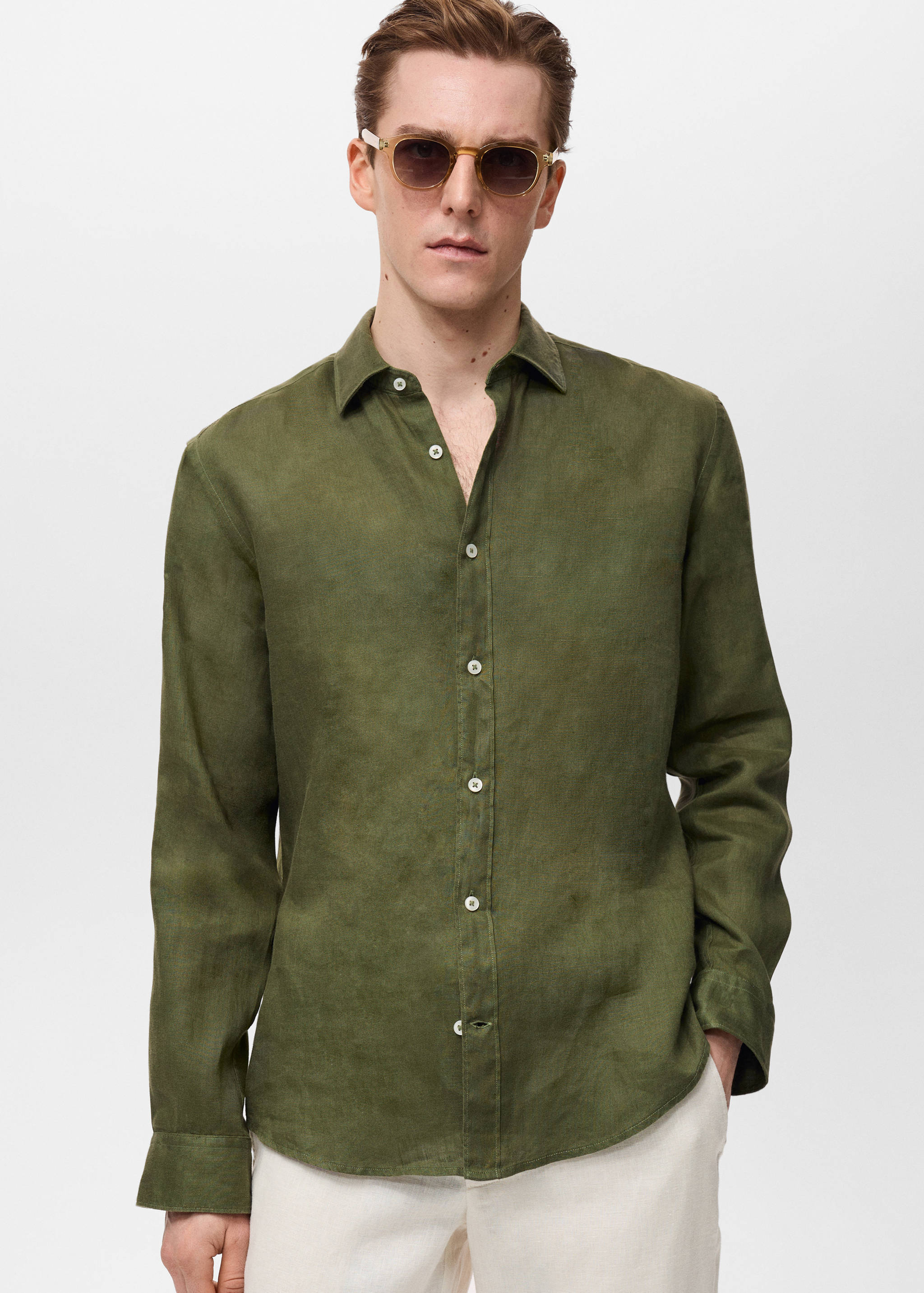 Linen 100% shirt - Medium plane