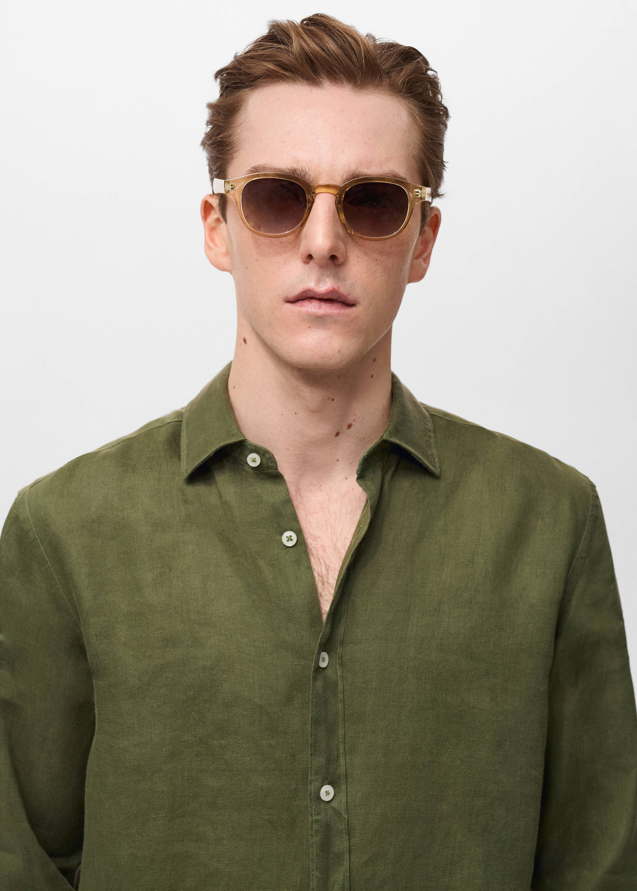 Linen 100% shirt - Details of the article 1