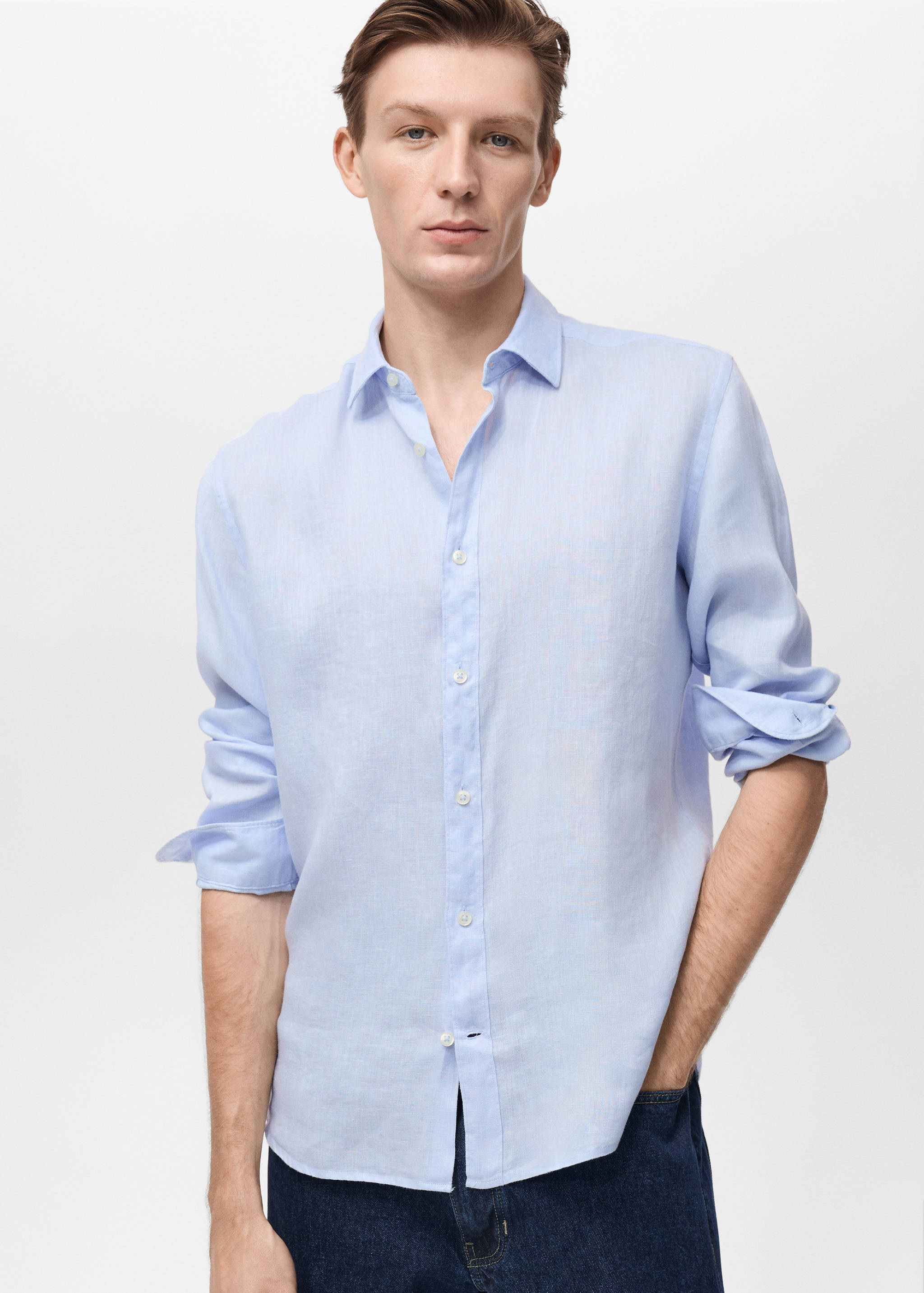 Linen 100% shirt - Medium plane