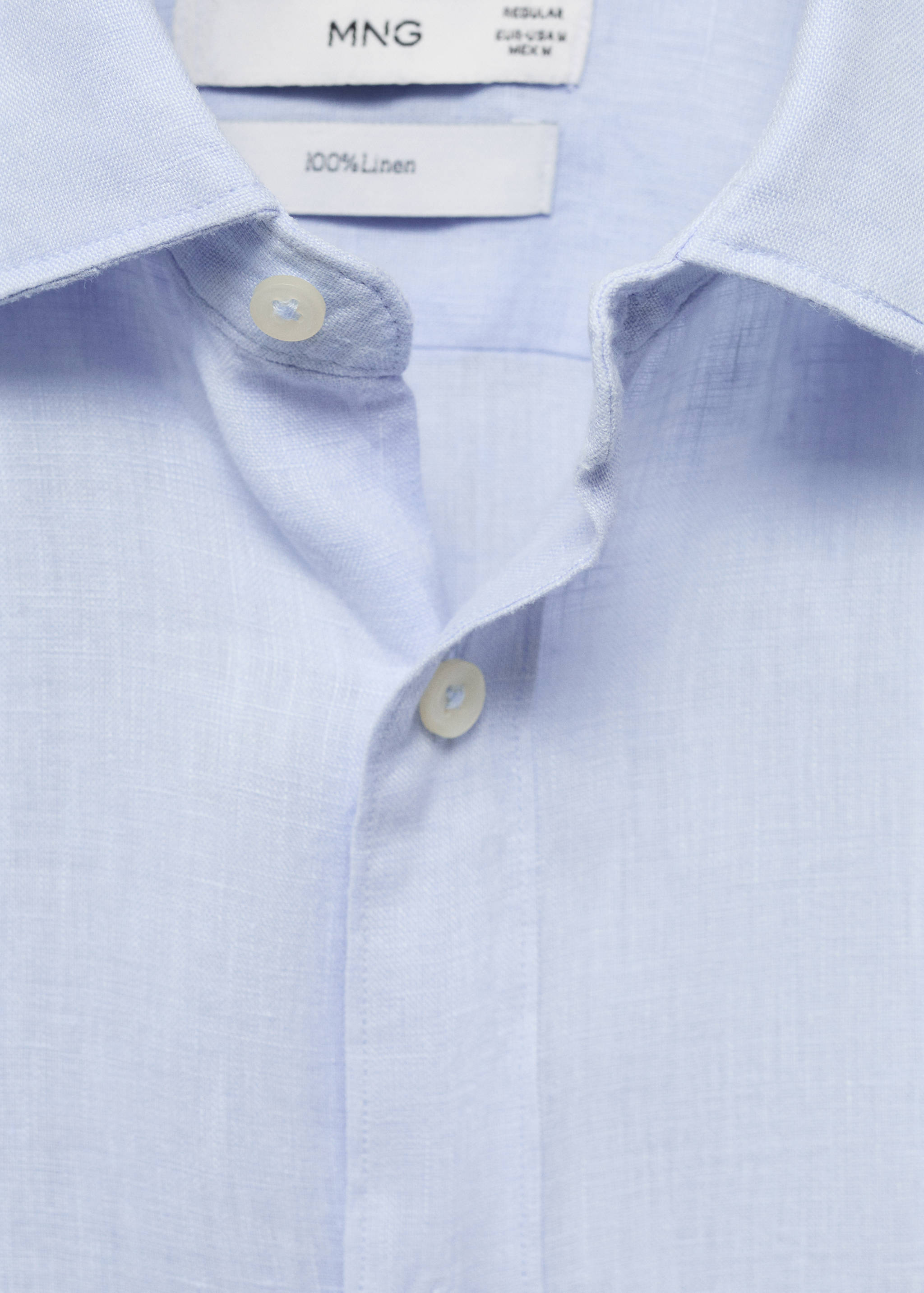 Linen 100% shirt - Details of the article 8