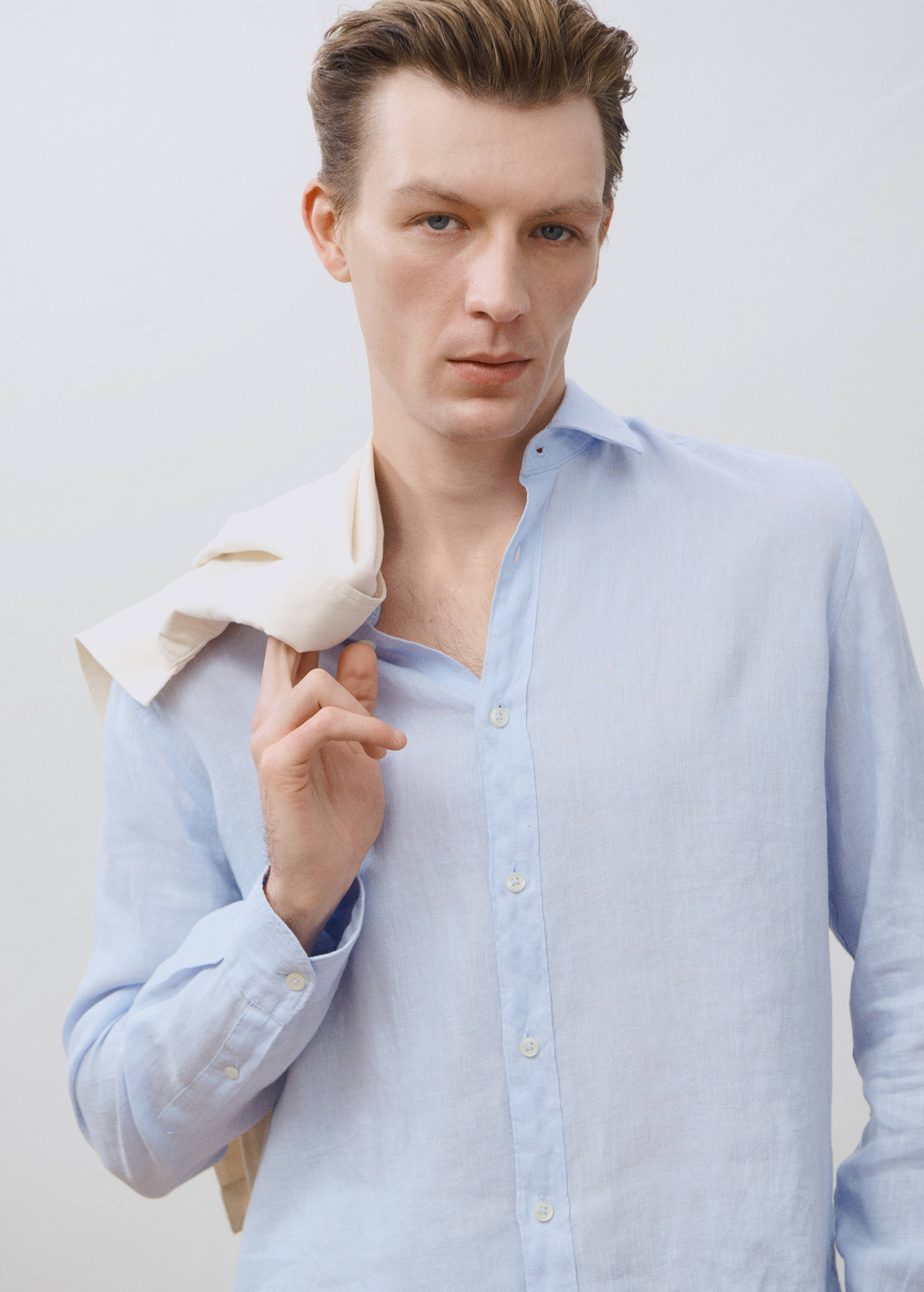Linen 100% shirt - Details of the article 3