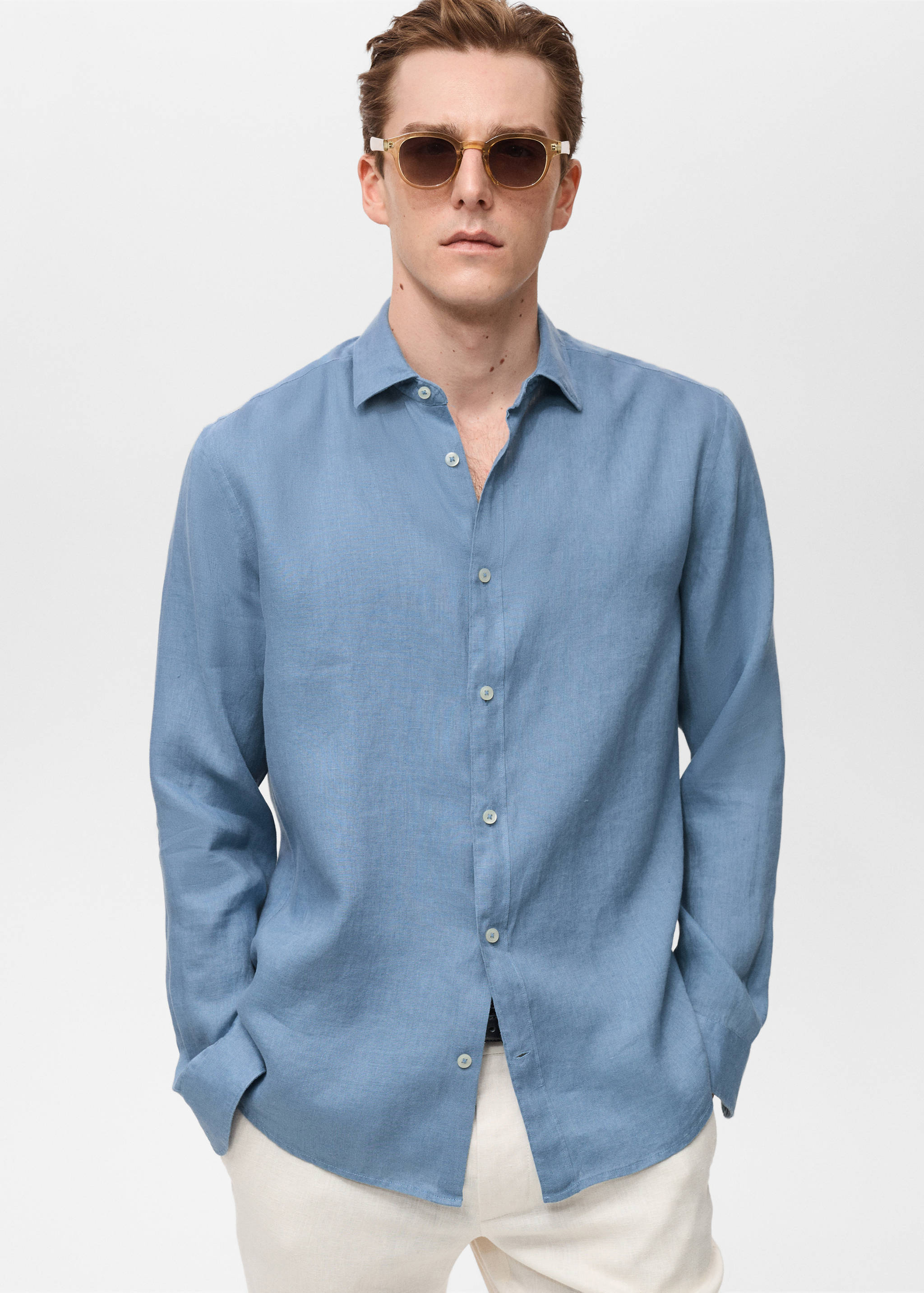 Linen 100% shirt - Medium plane