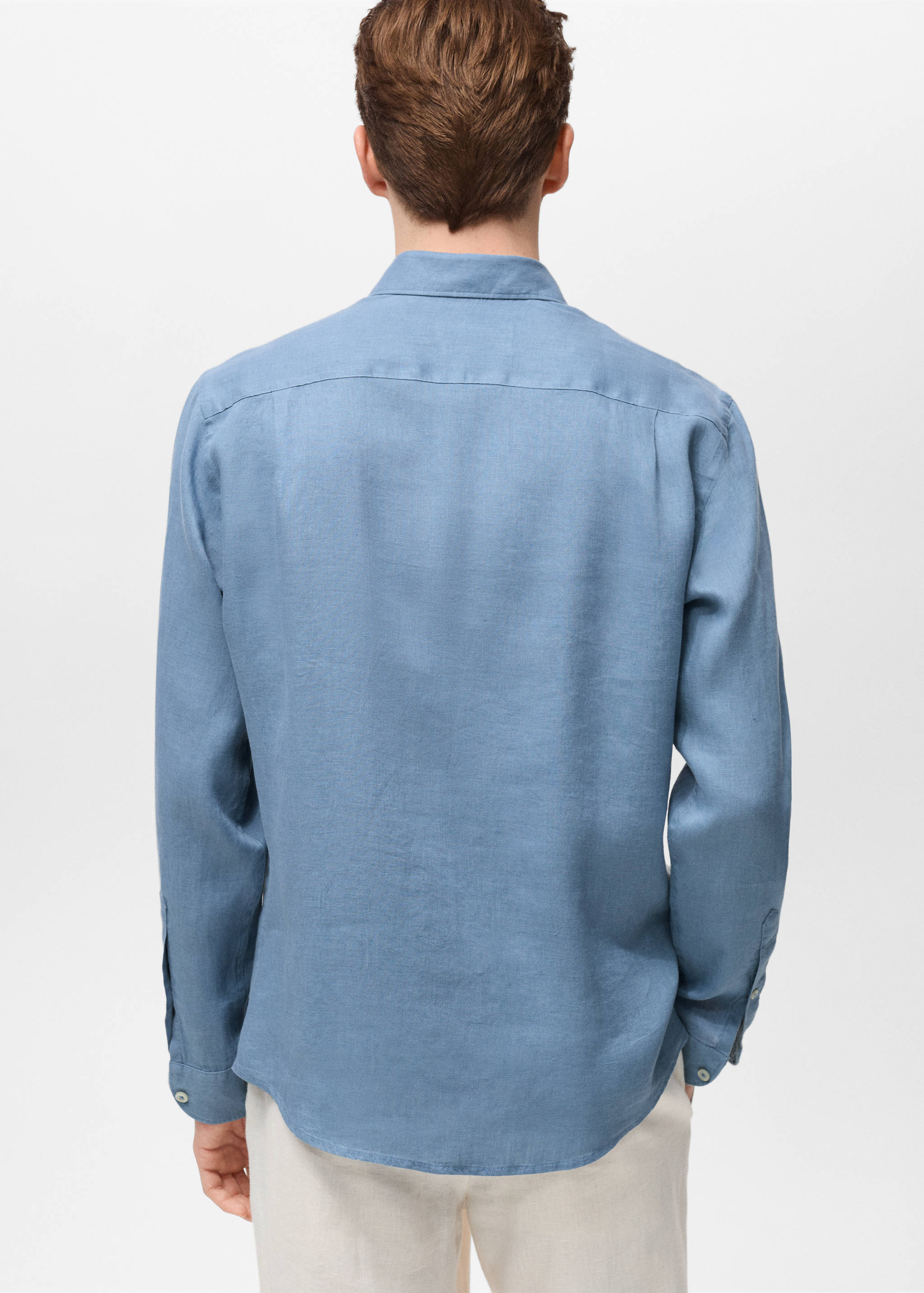 Linen 100% shirt - Reverse of the article