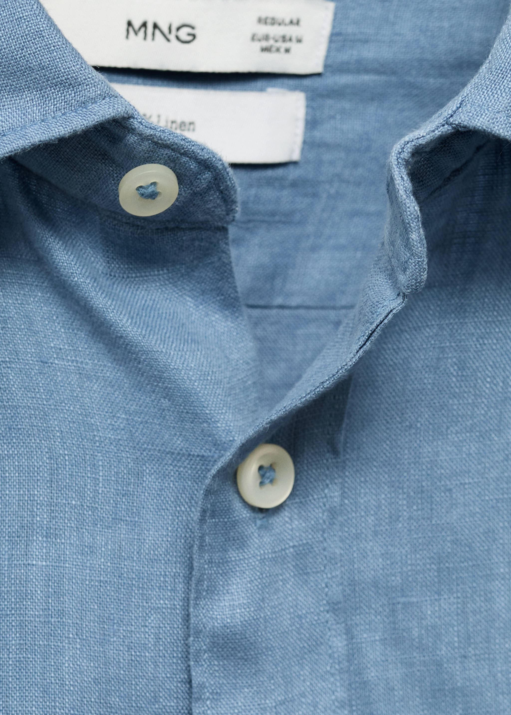 Linen 100% shirt - Details of the article 8