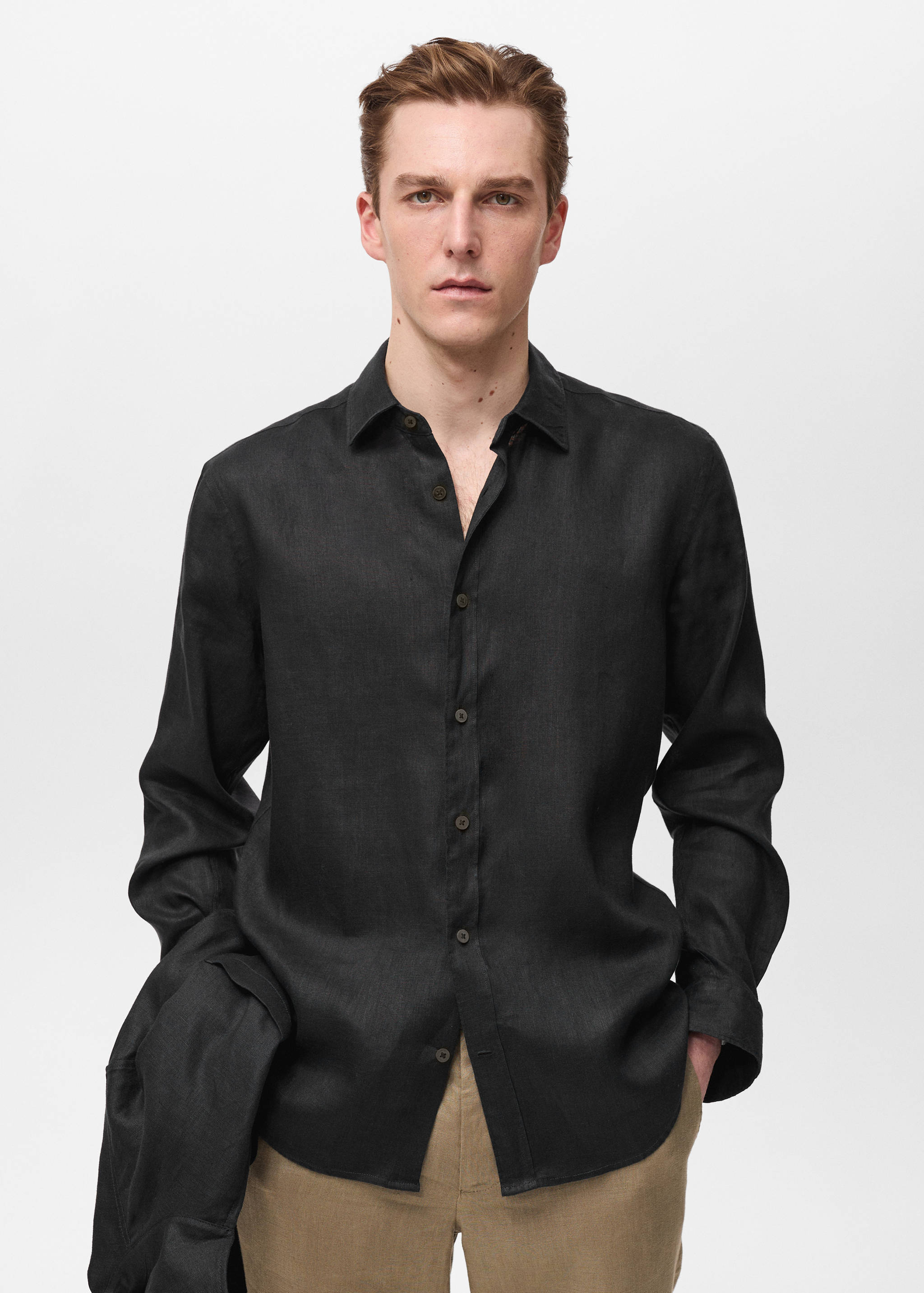 Linen 100% shirt - Medium plane