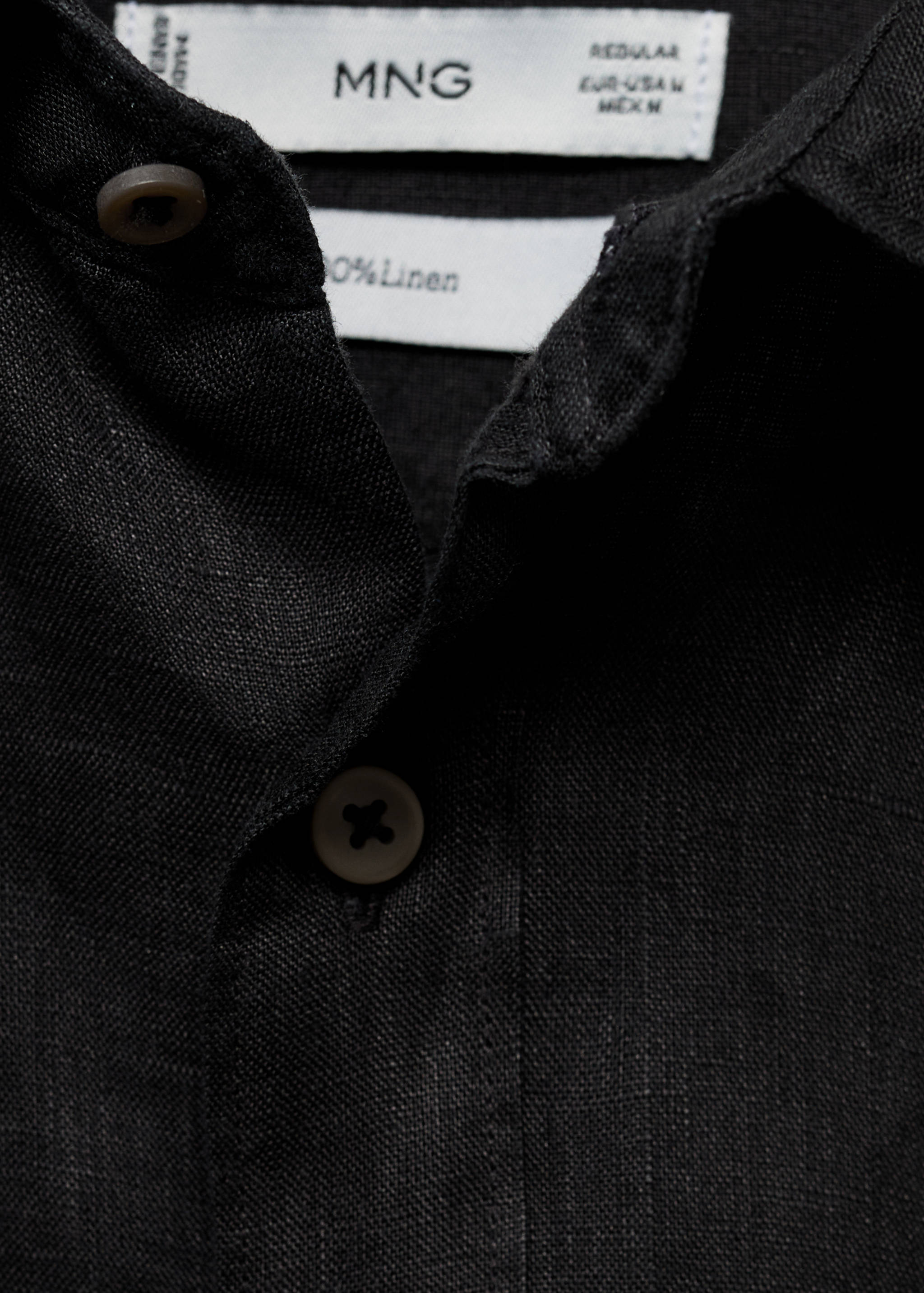Linen 100% shirt - Details of the article 8