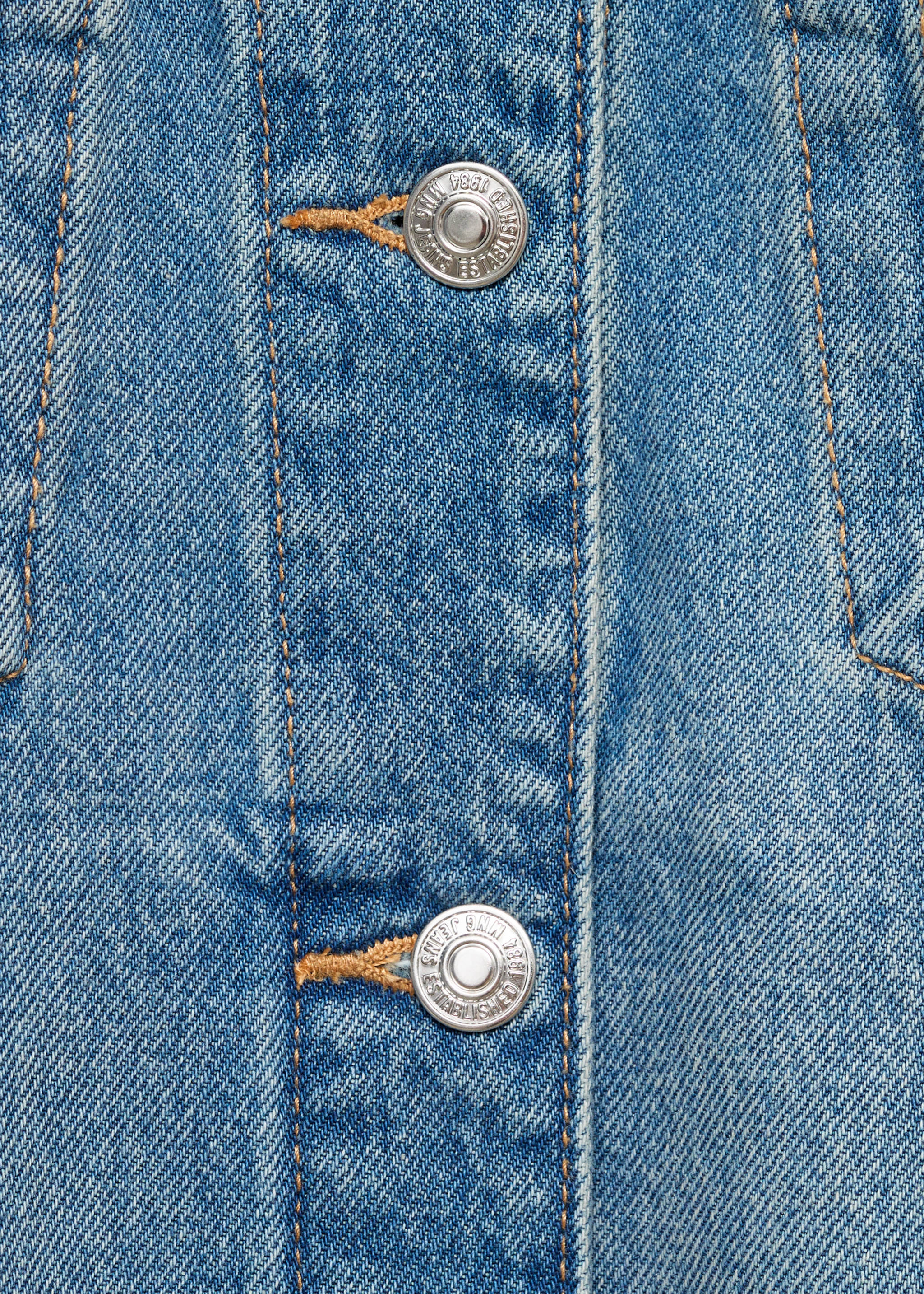 Oversized denim jacket with pockets - Details of the article 8