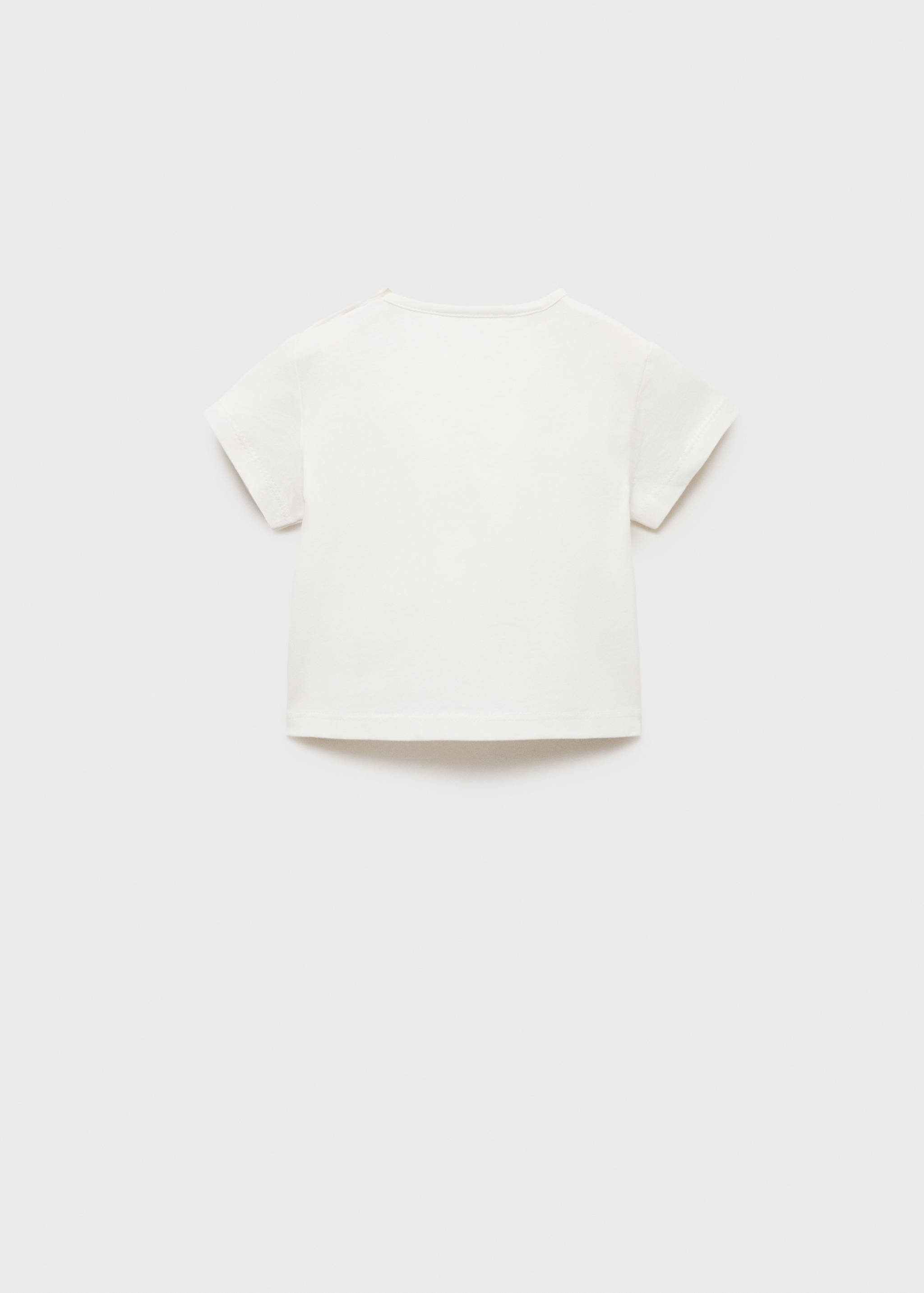 Embossed cotton t-shirt - Reverse of the article