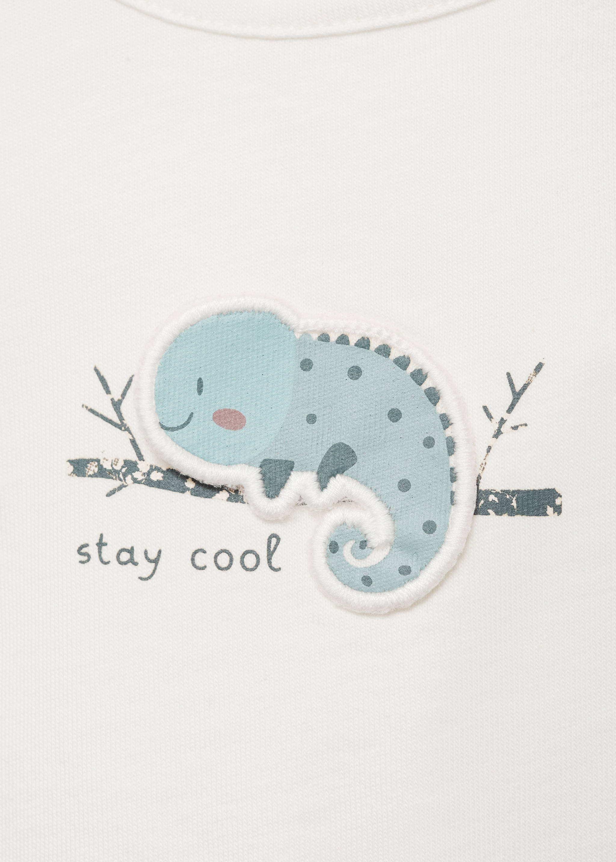 Embossed cotton t-shirt - Details of the article 0