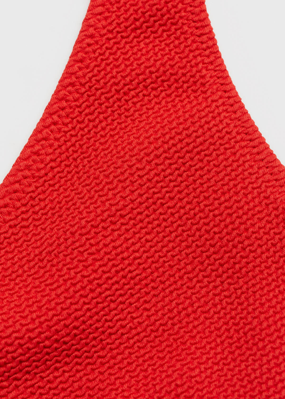 Textured bikini top — Red