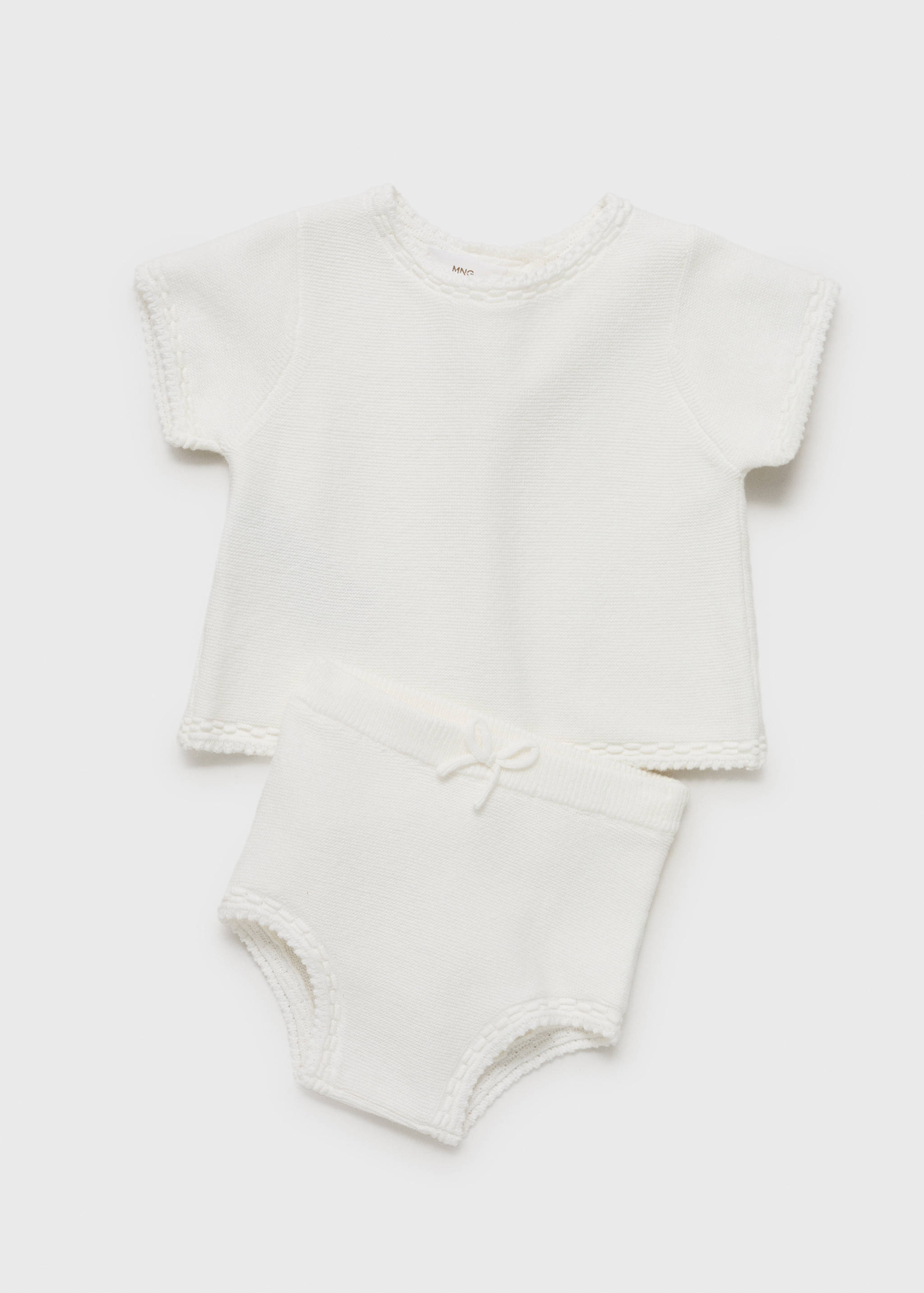Stickade shorts i bomull - Detaljer om artikeln 0