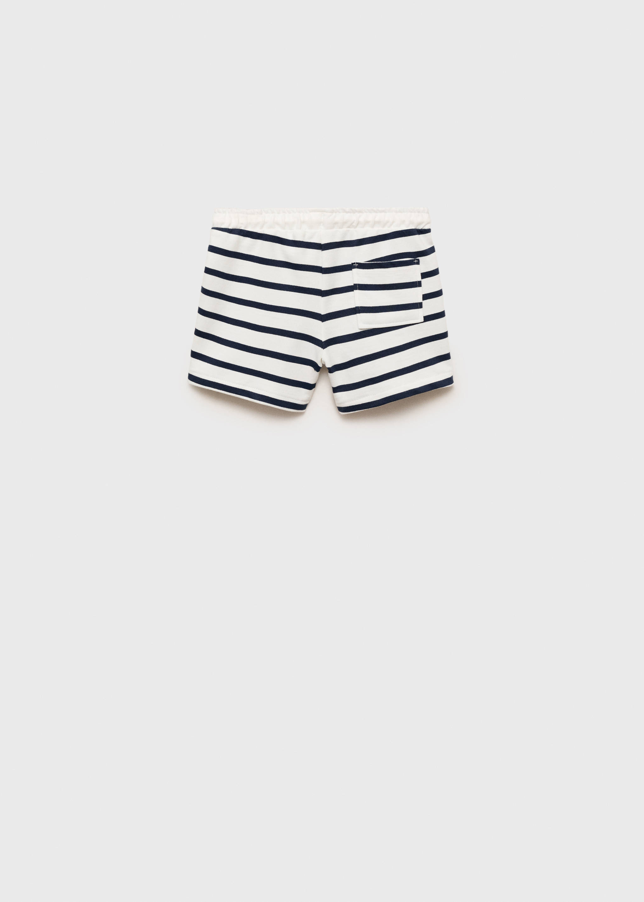 Striped cotton Bermuda shorts - Reverse of the article