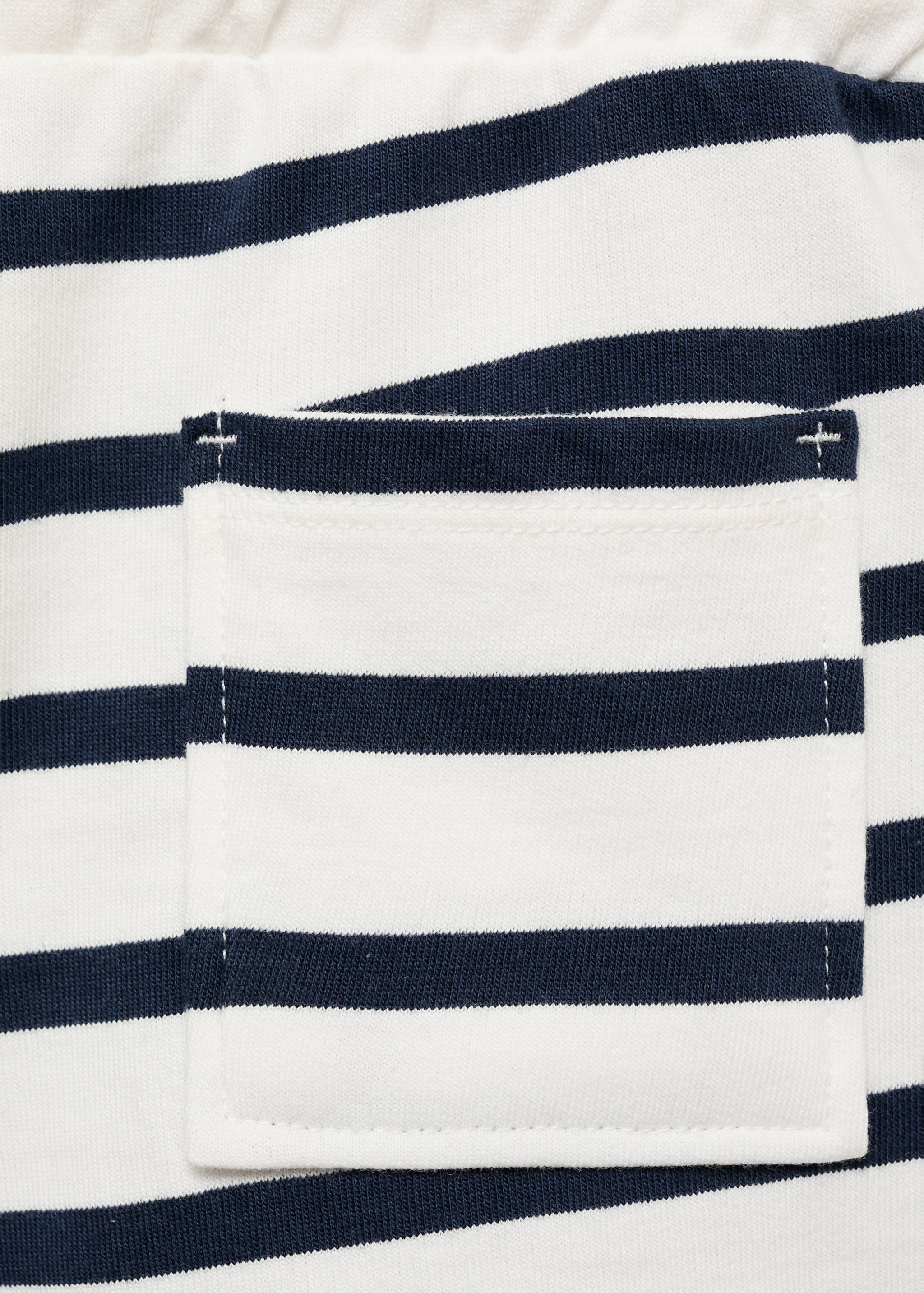 Striped cotton Bermuda shorts - Details of the article 0