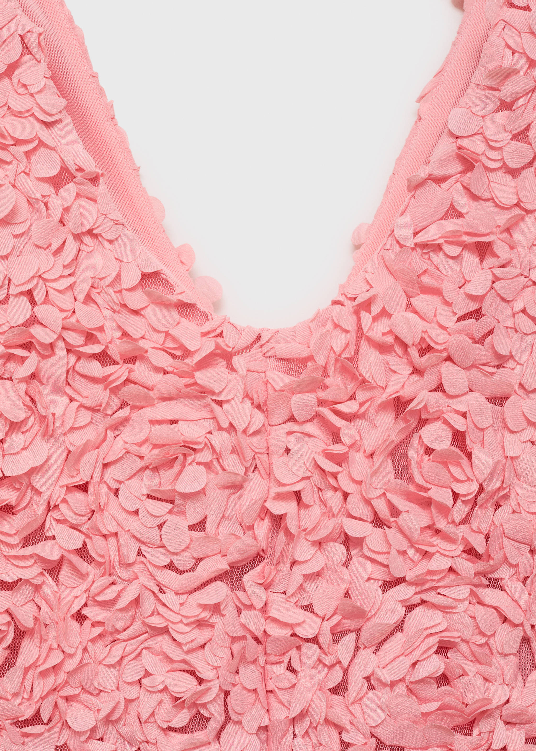 Tulle dress with embroidered flower - Details of the article 8