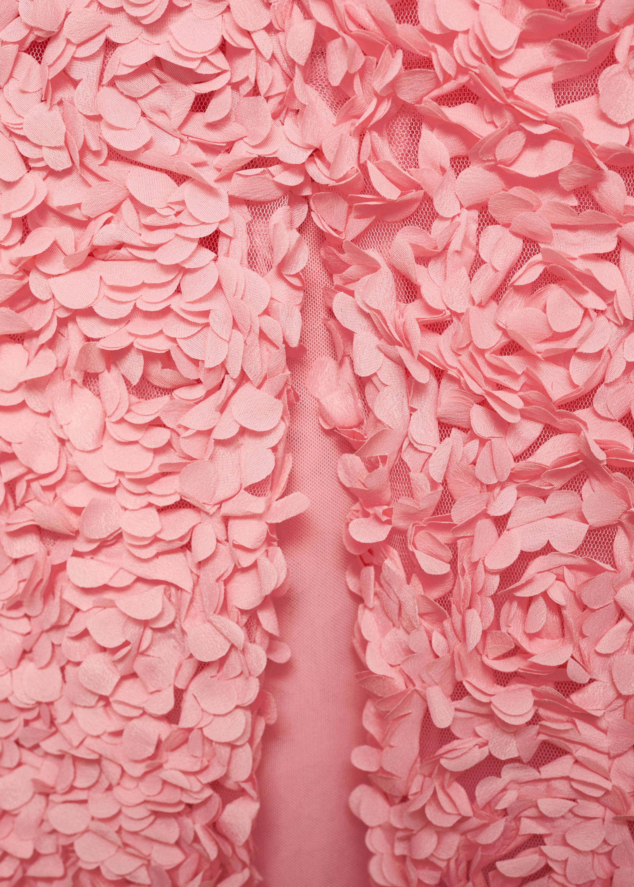 Tulle dress with embroidered flower - Details of the article 0