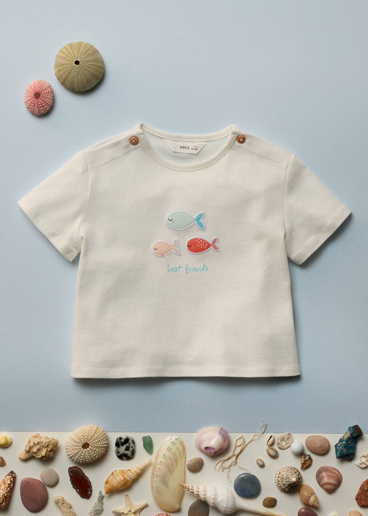 Embossed cotton t-shirt — Off White