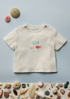 Embossed cotton t-shirt — Off White 1
