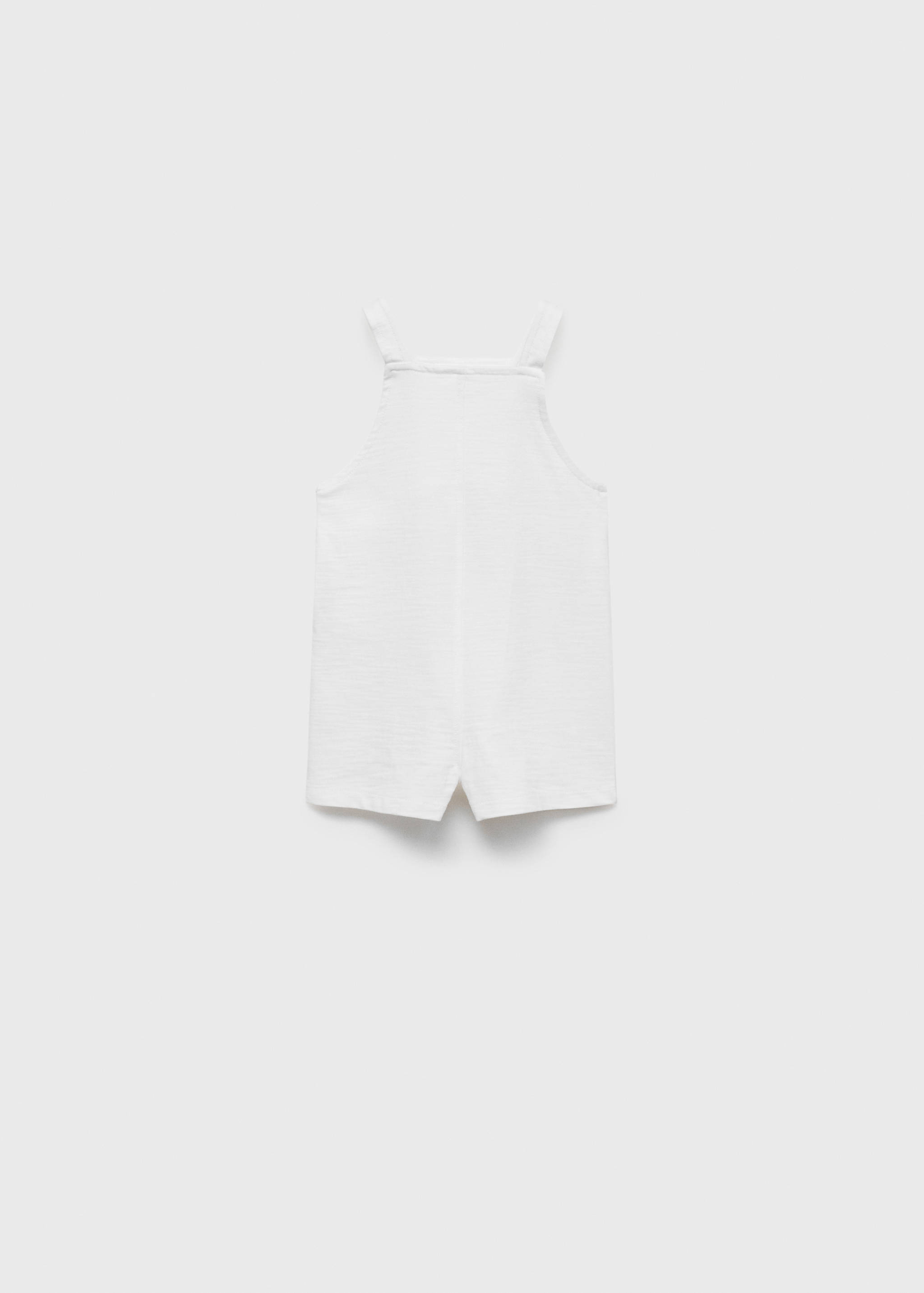 Short cotton dungarees - Reverse of the article