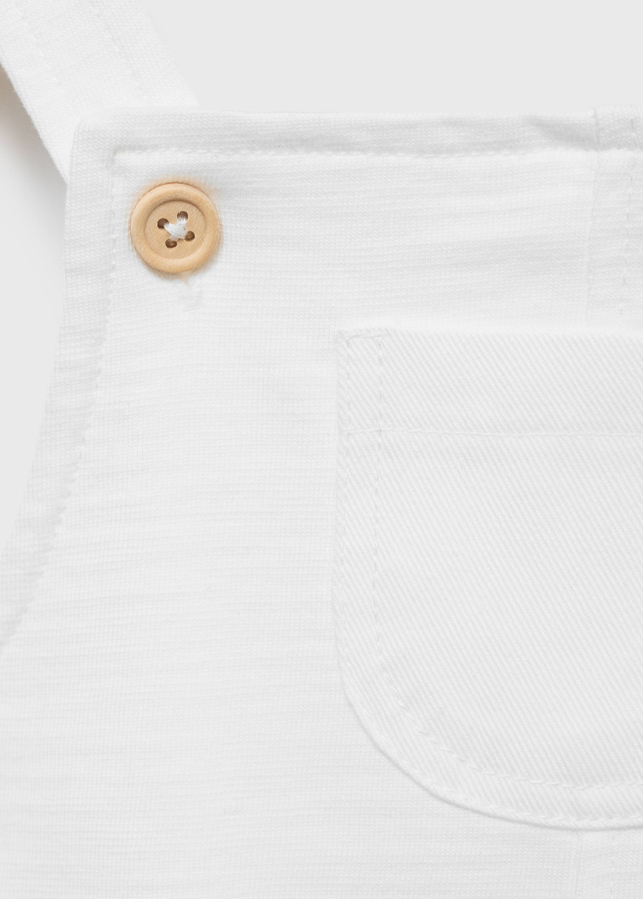 Short cotton dungarees - Details of the article 0