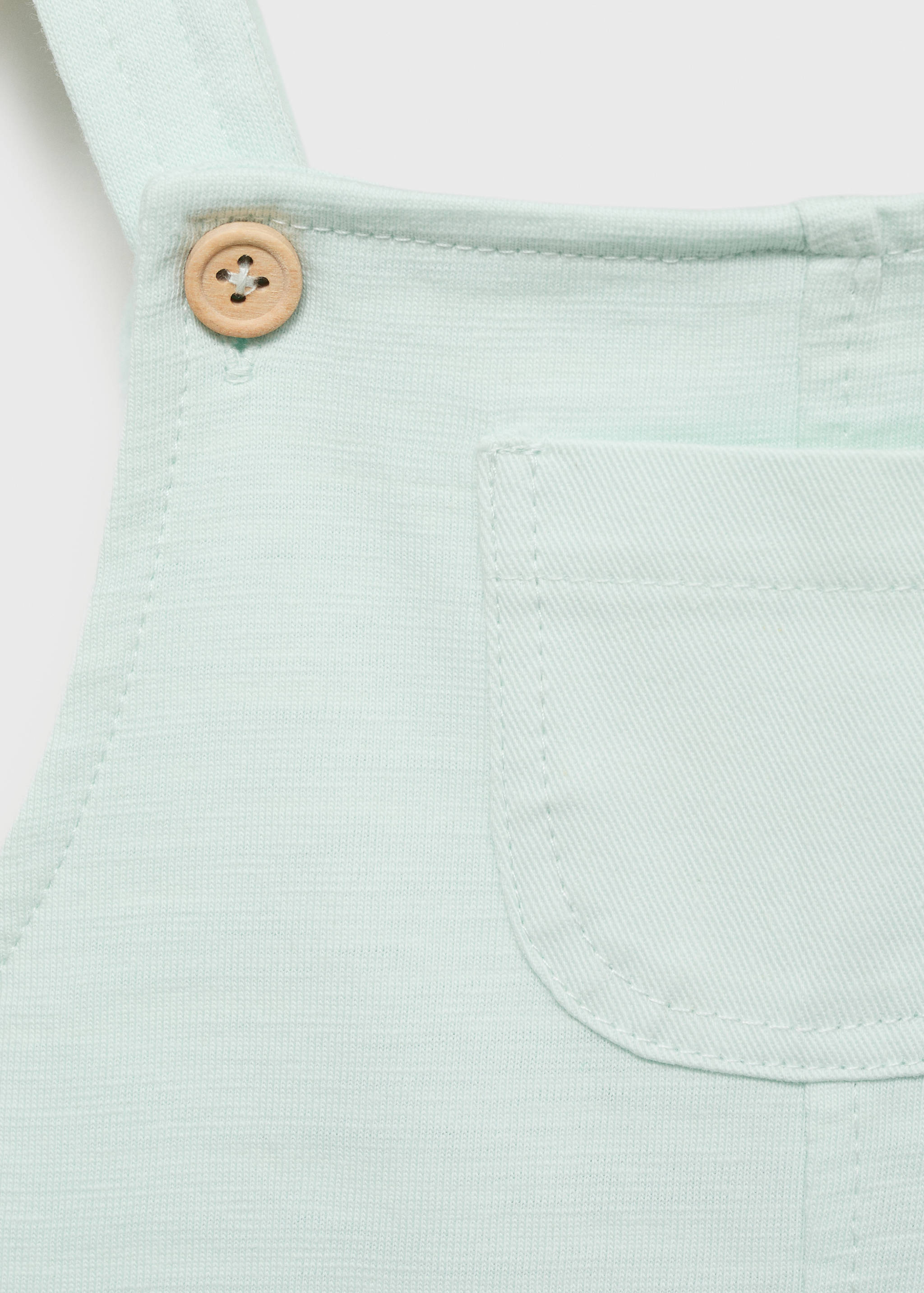 Short cotton dungarees - Details of the article 8