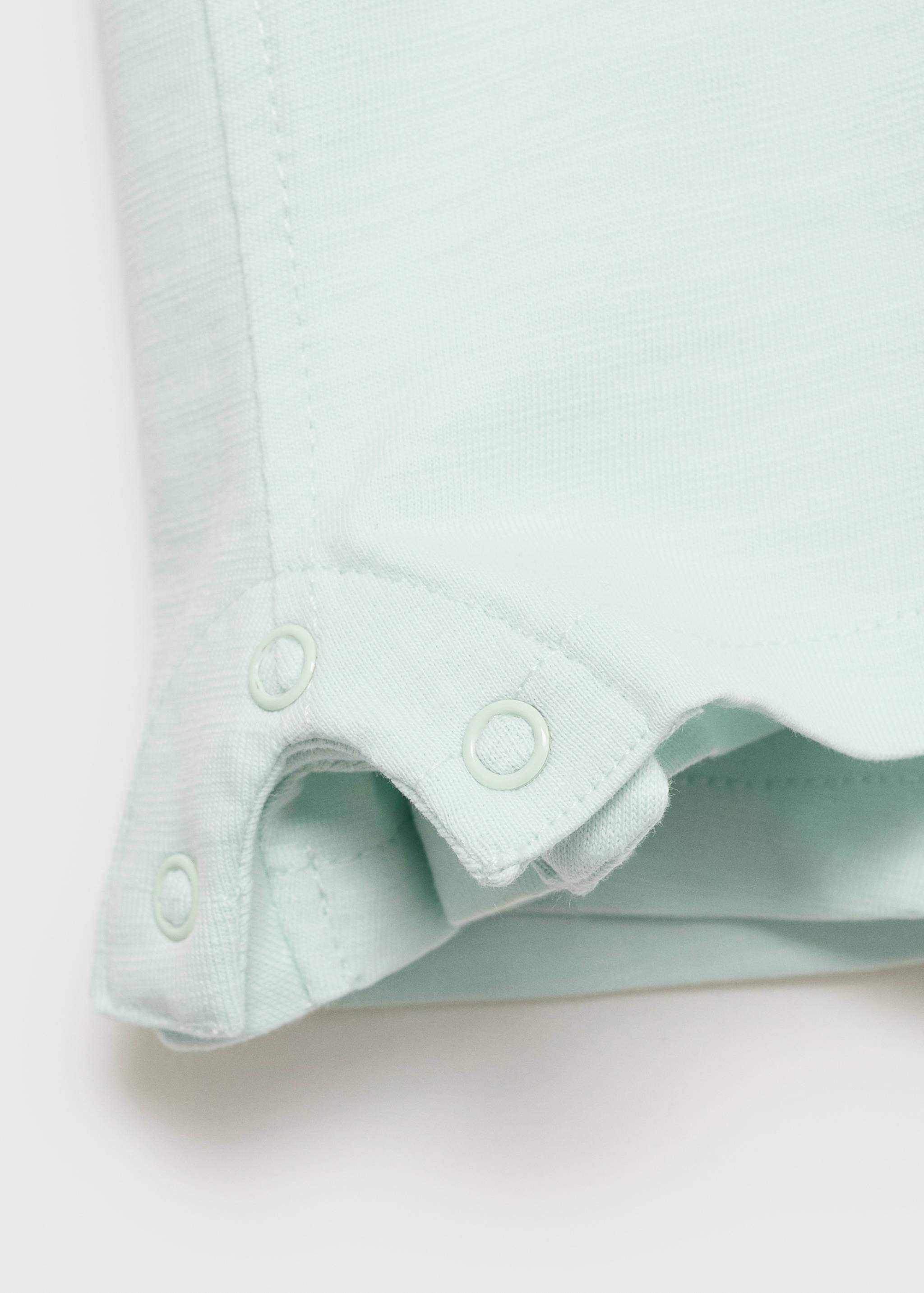 Short cotton dungarees - Details of the article 0