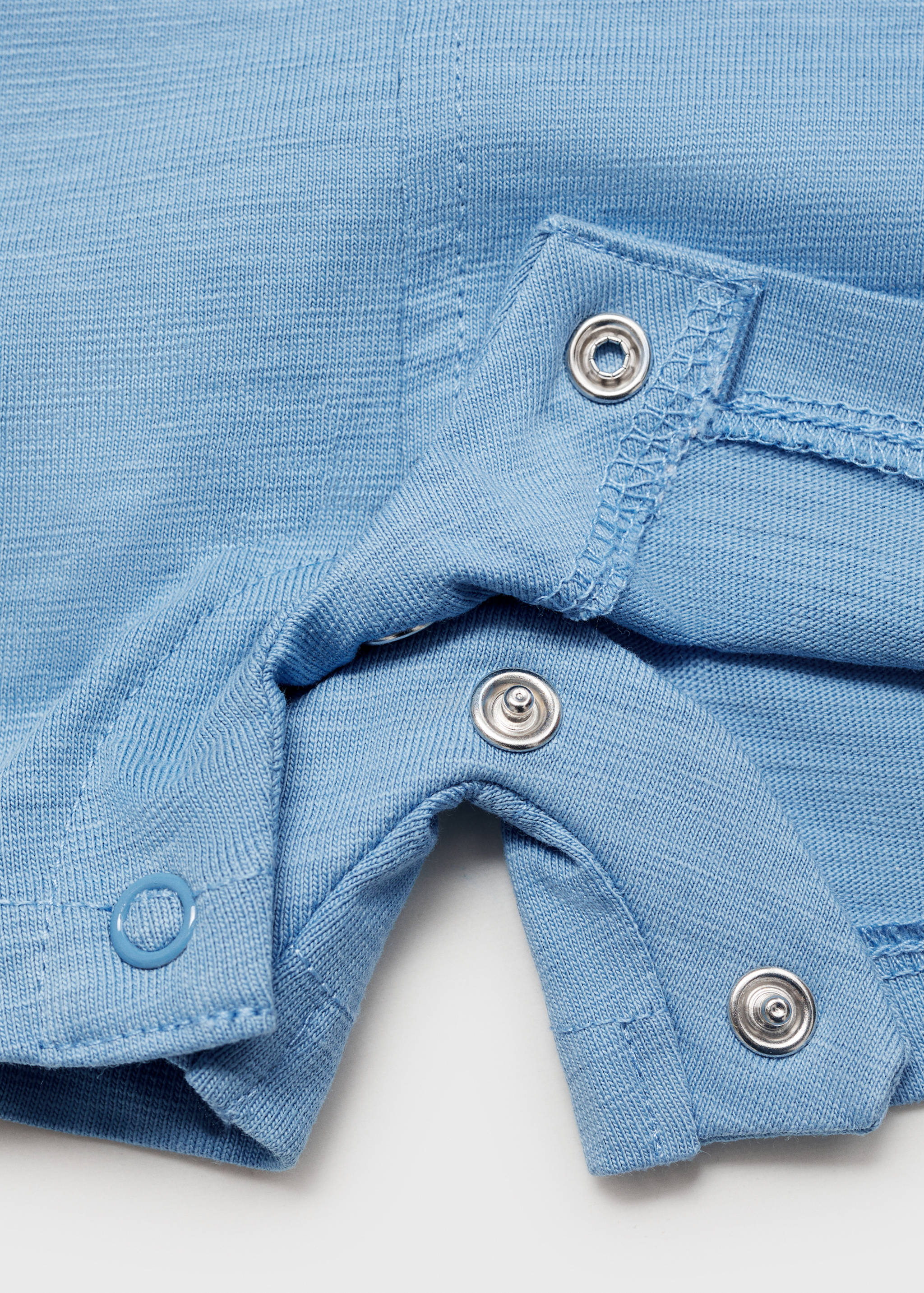 Short cotton dungarees - Details of the article 0