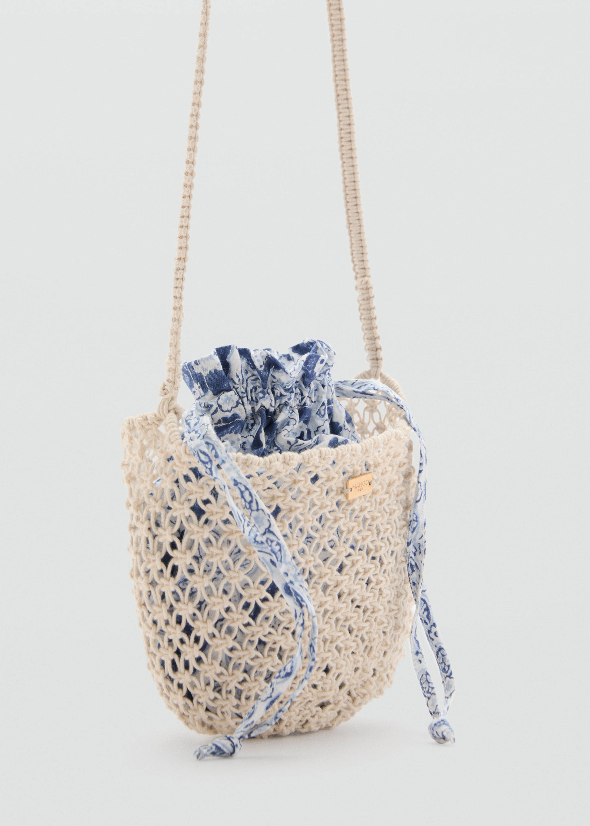 Sac seau macramé - Plan moyen