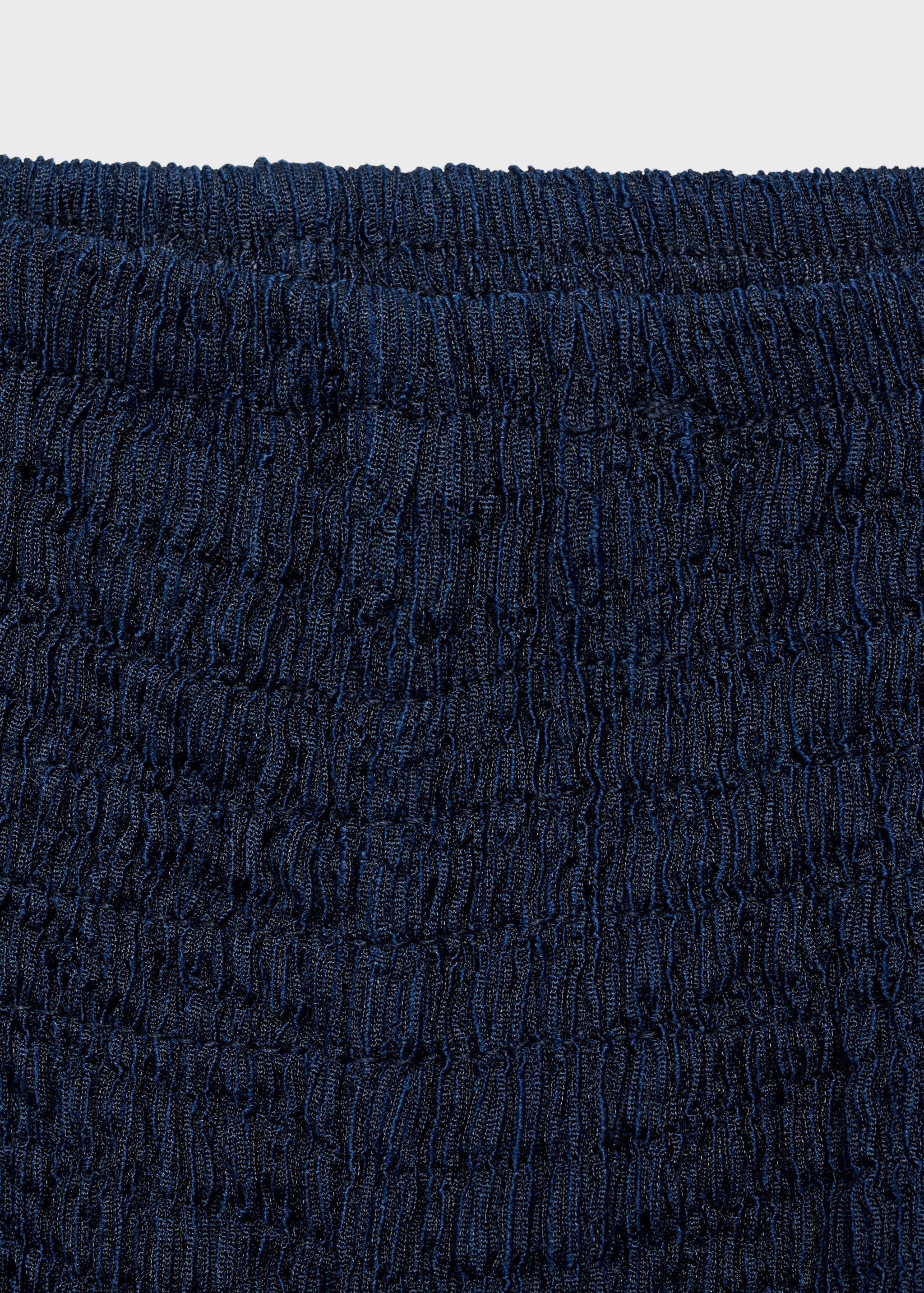 荷叶边纹理短裤 - null