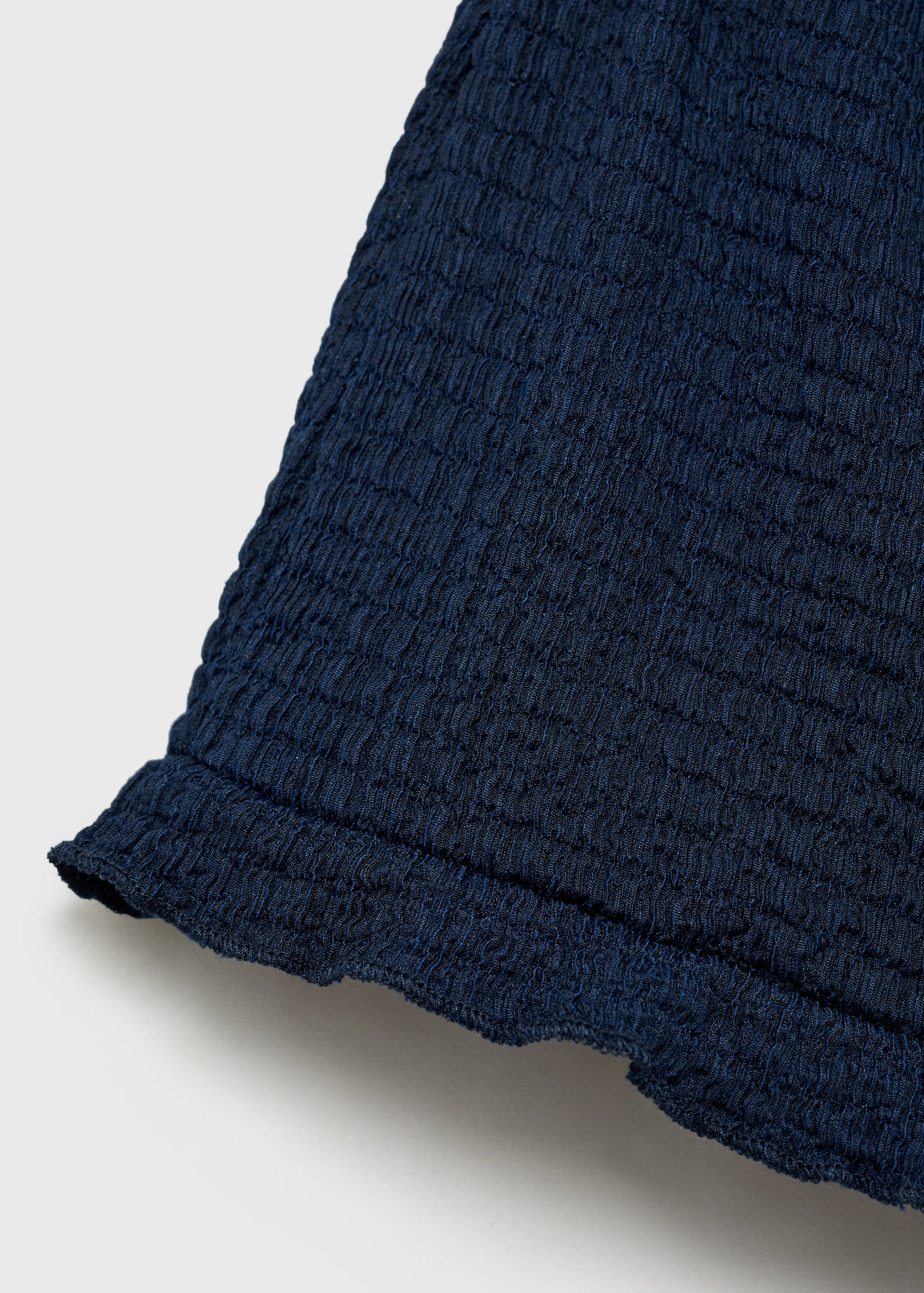 荷叶边纹理短裤 - null