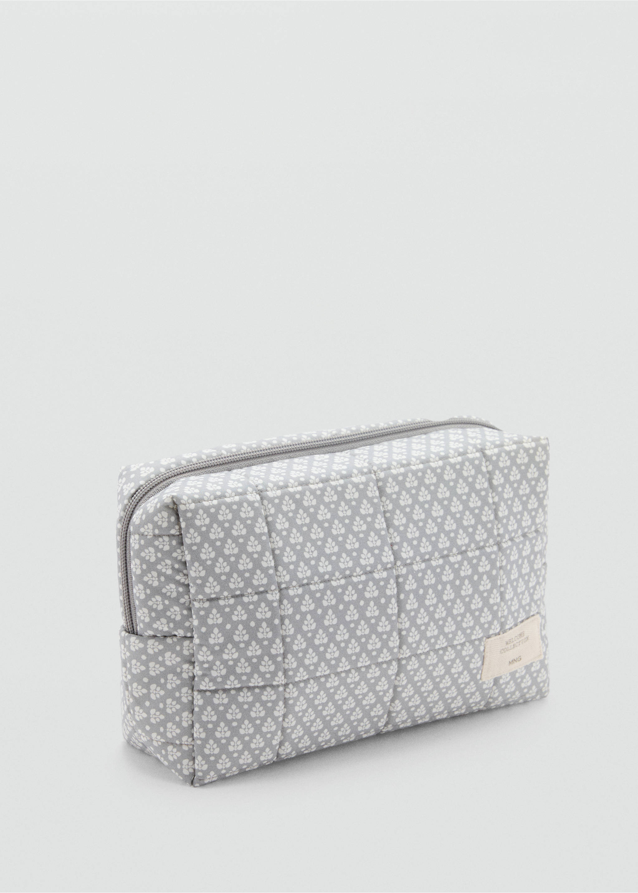 Neceser algodón estampado - Plano medio, Gris. Ref: 87085982-00.