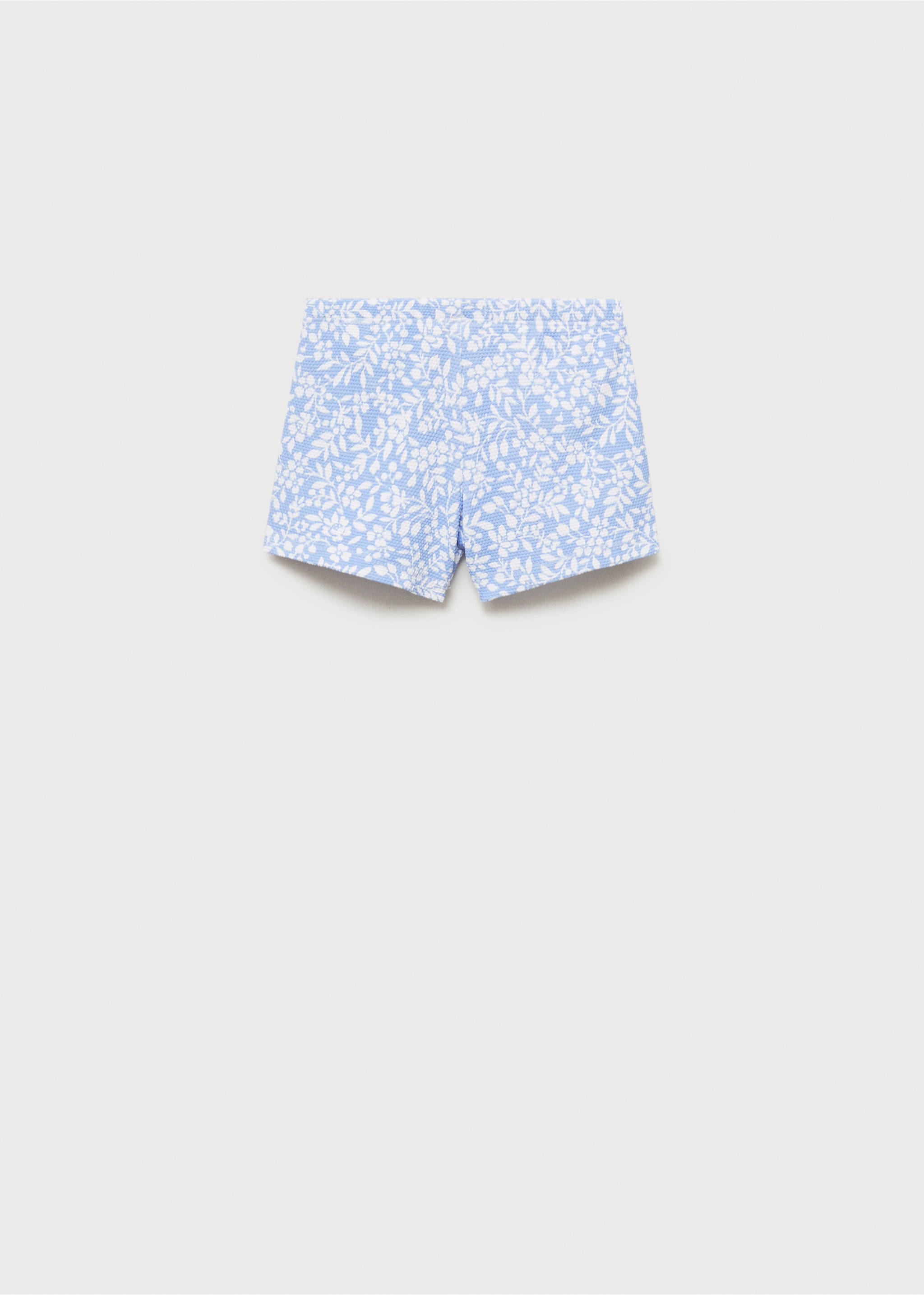 Bañador floral - Reverso del artículo, Azul celeste. Ref: 87085986-00.